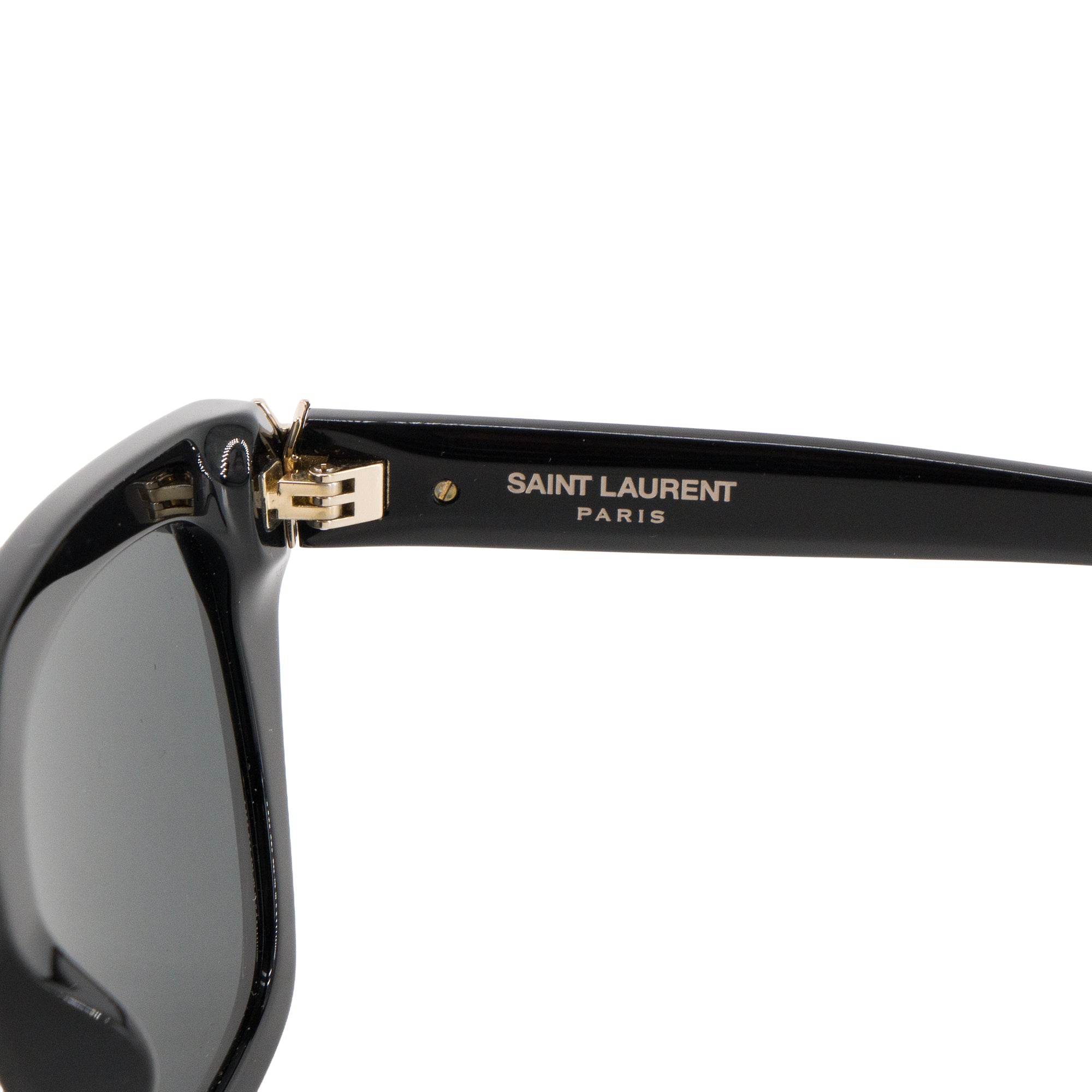 SAINT LAURENT - Lunettes de soleil Saint Laurent en acétate noir