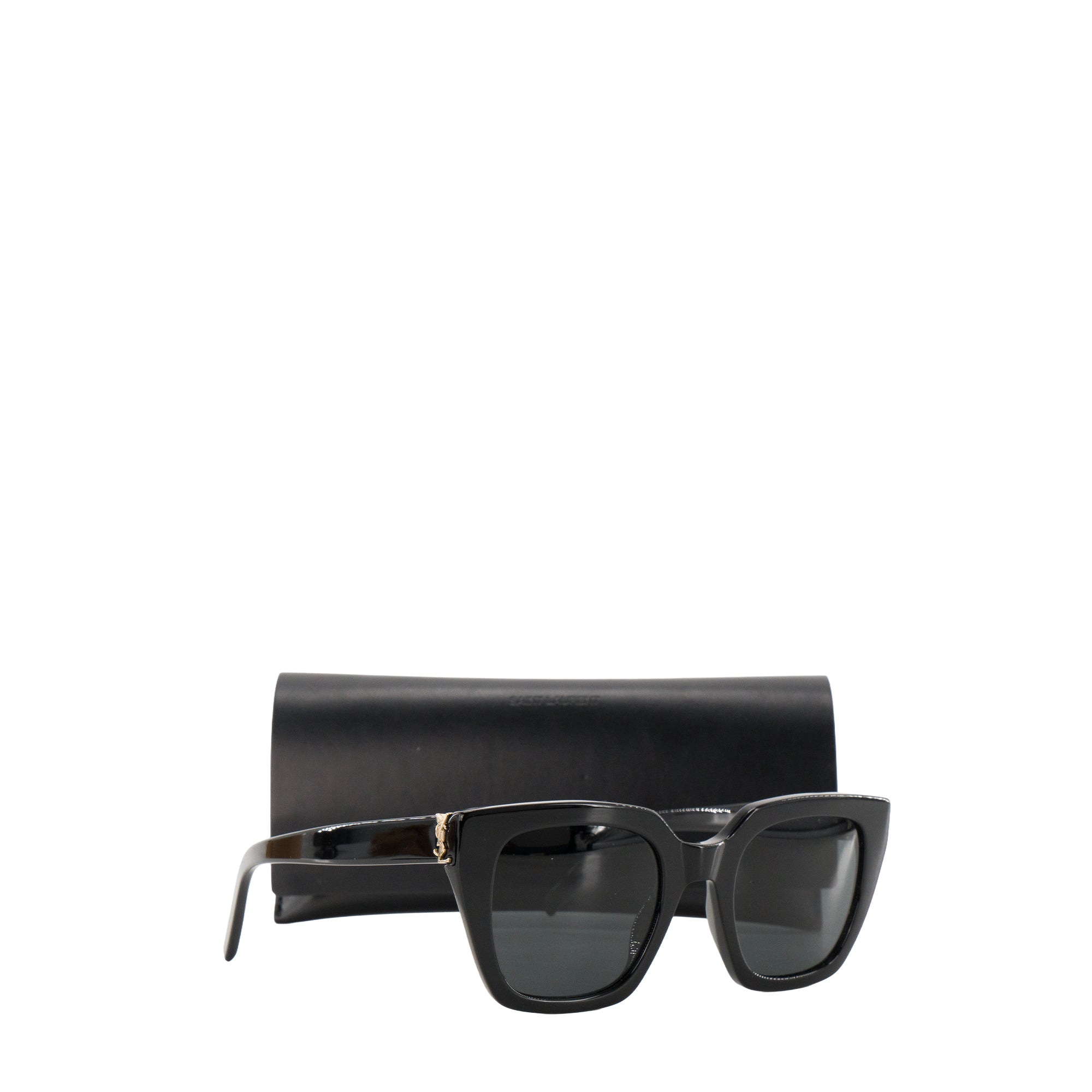 SAINT LAURENT - Lunettes de soleil Saint Laurent en acétate noir