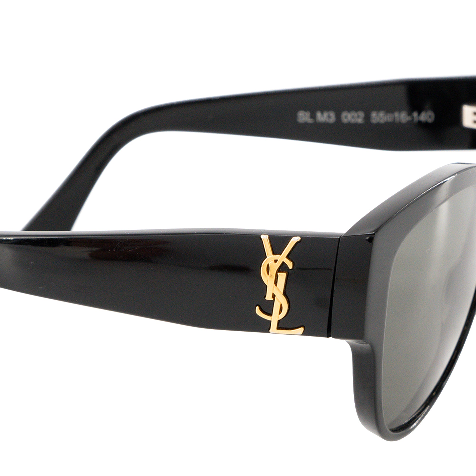 SAINT LAURENT - Lunettes de soleil Saint Laurent en acétate noir
