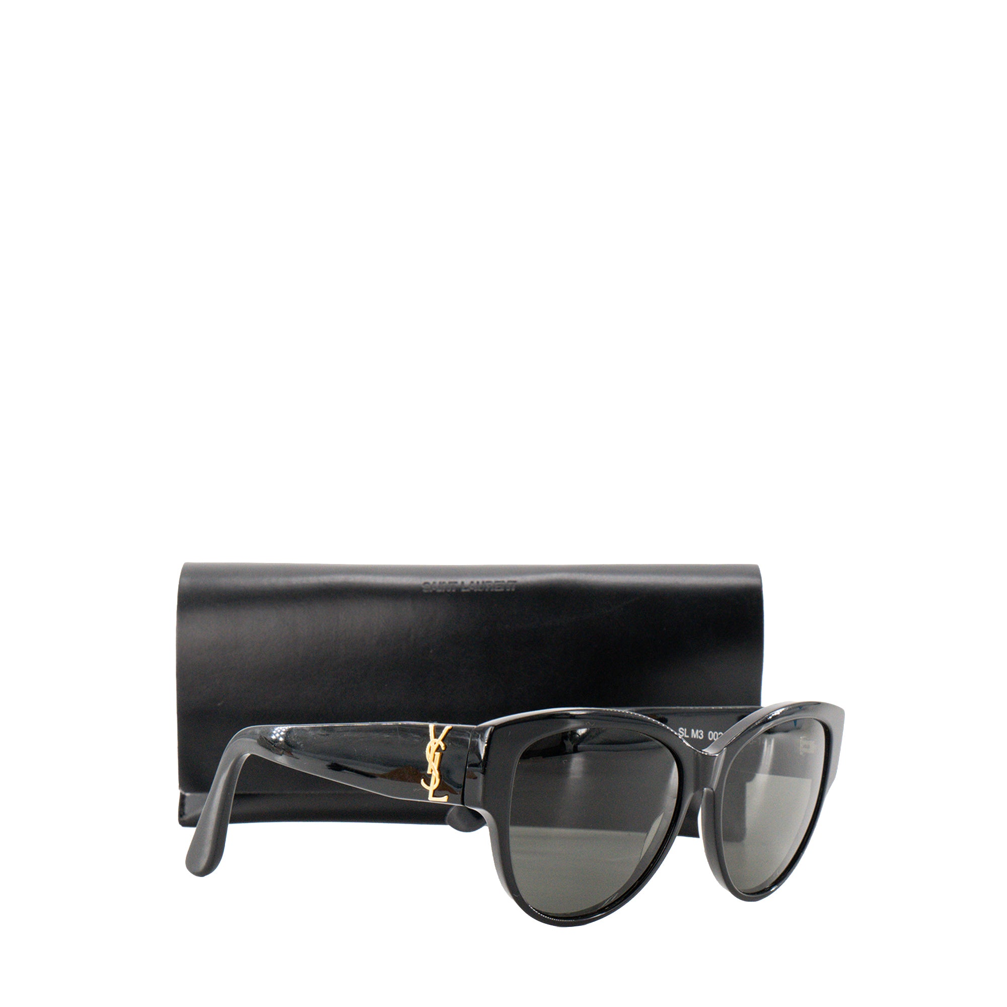 SAINT LAURENT - Lunettes de soleil Saint Laurent en acétate noir
