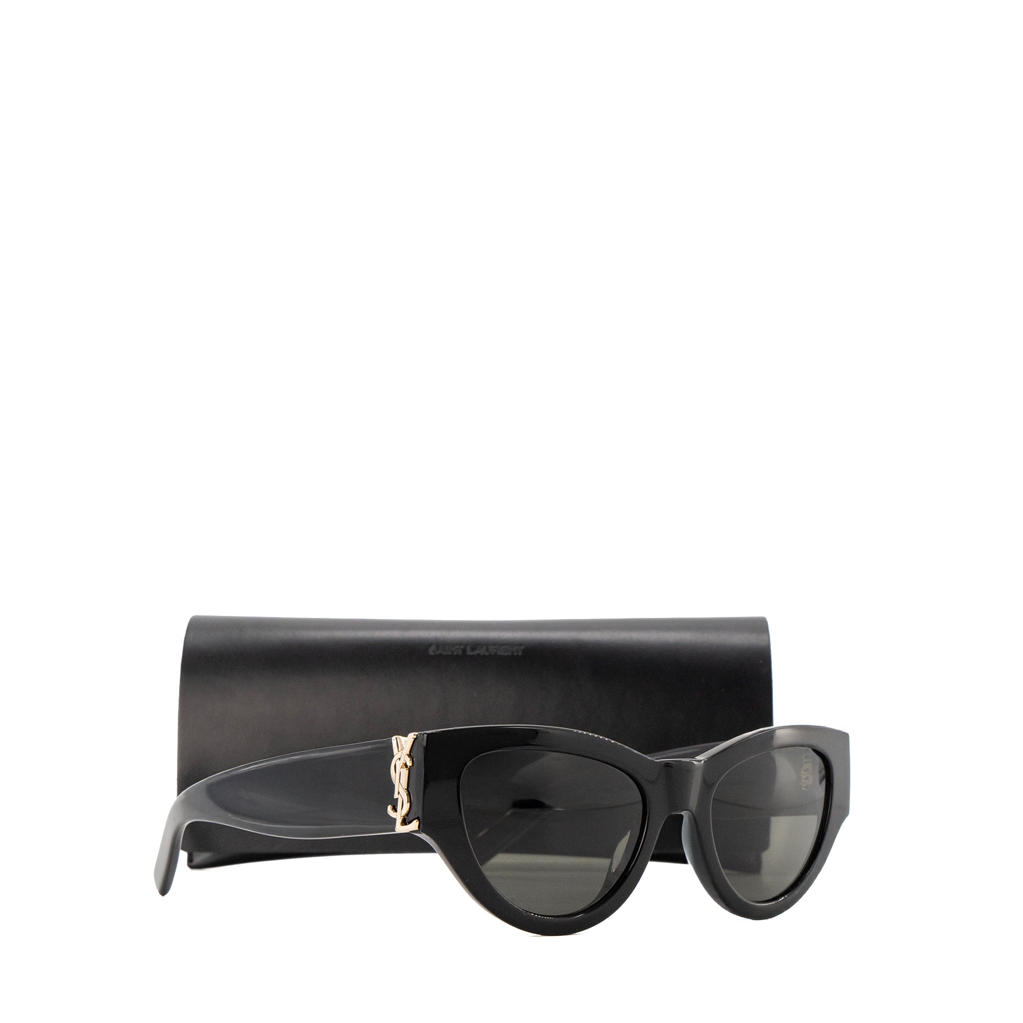 SAINT LAURENT - Lunettes de soleil Saint Laurent en acétate noir