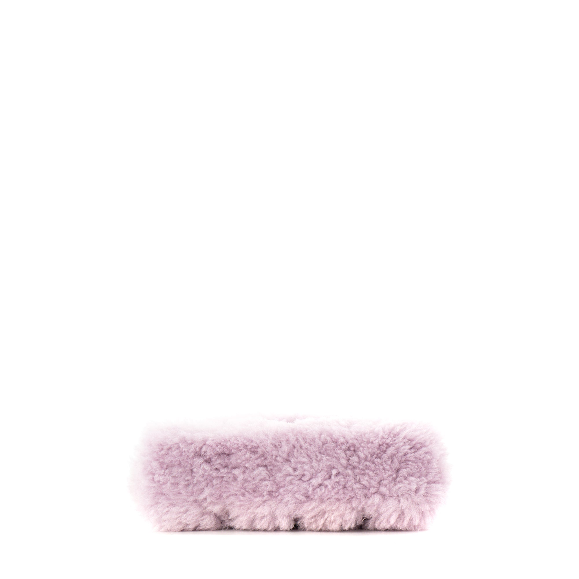 SAINT LAURENT - Pochette Loulou Puffer Saint Laurent en shearling violet