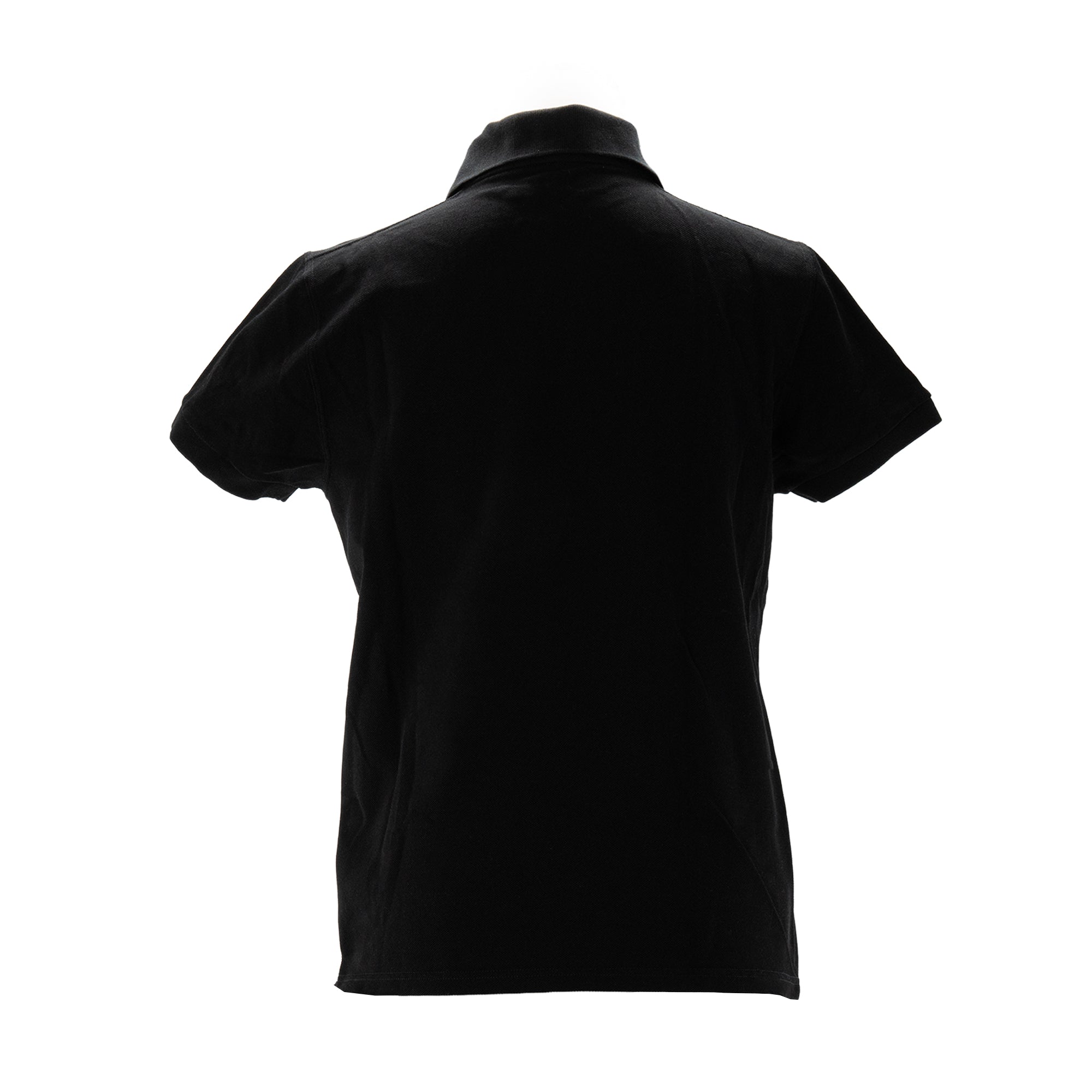 SAINT LAURENT - Polo Cassandre en Piqué Saint Laurent en coton noir (S)