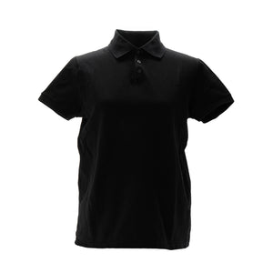 SAINT LAURENT - Polo Cassandre en Piqué Saint Laurent en coton noir (S)