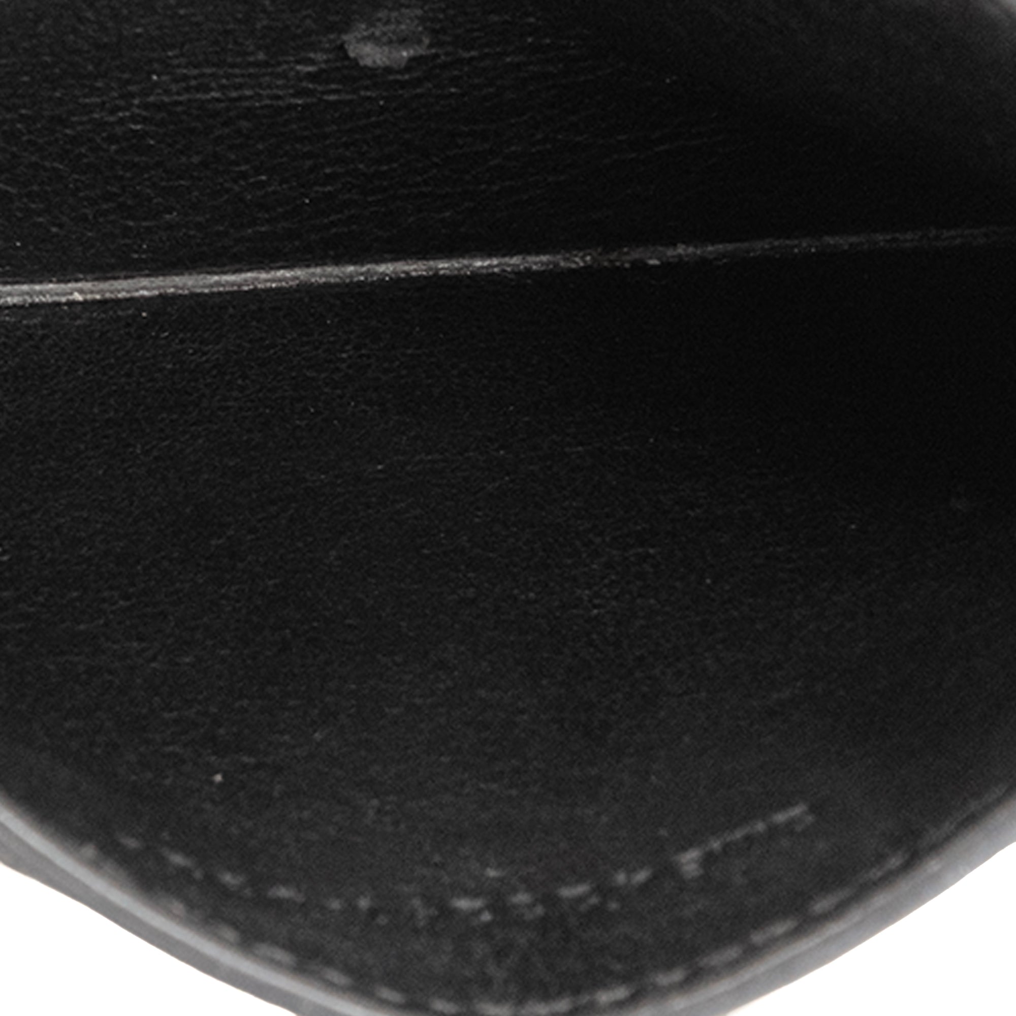 SAINT LAURENT - Porte-cartes Cassandre Saint Laurent en cuir grainé gris