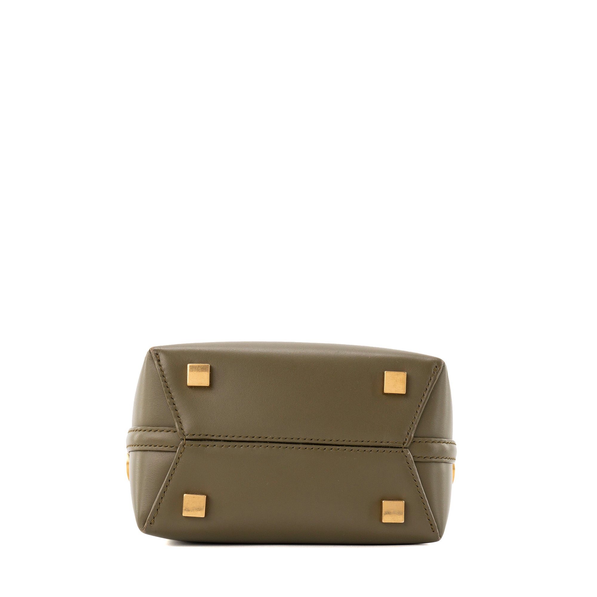 SAINT LAURENT - Sac à bandoulière 37 mini Saint Laurent en cuir vert kaki