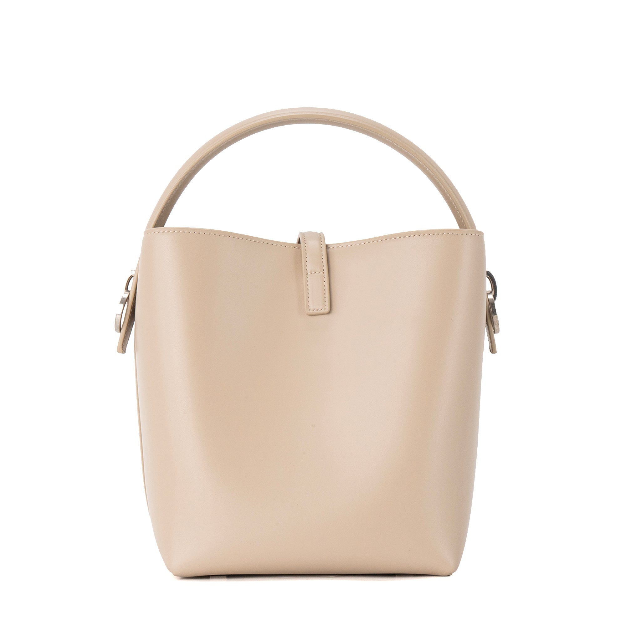 SAINT LAURENT - Sac à bandoulière 37 Small Saint Laurent en cuir lisse taupe