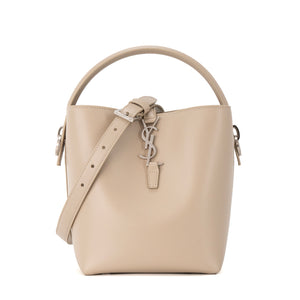 SAINT LAURENT - Sac à bandoulière 37 Small Saint Laurent en cuir lisse taupe
