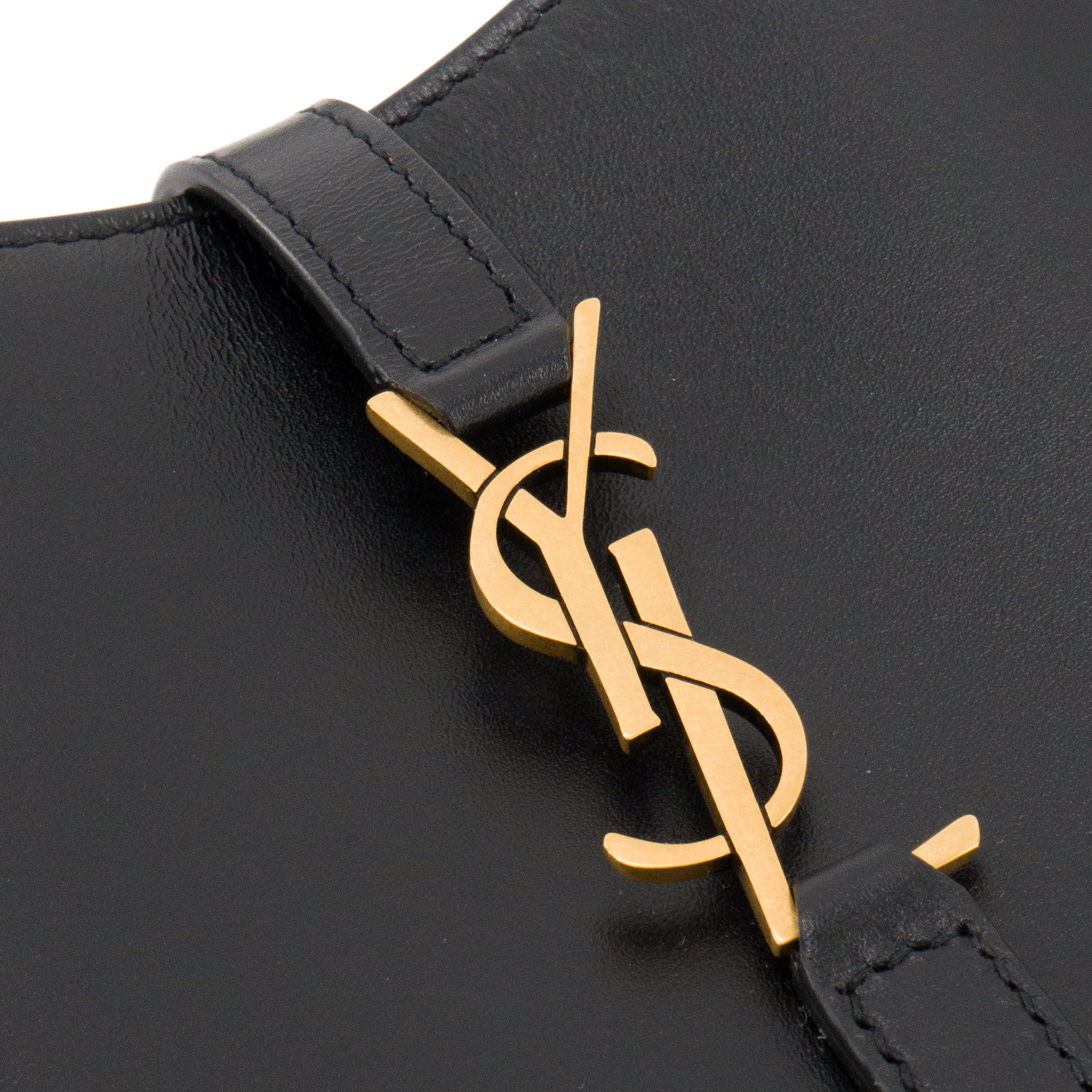 SAINT LAURENT - Sac à bandoulière 5 à 7 Vertical Saint Laurent en cuir noir