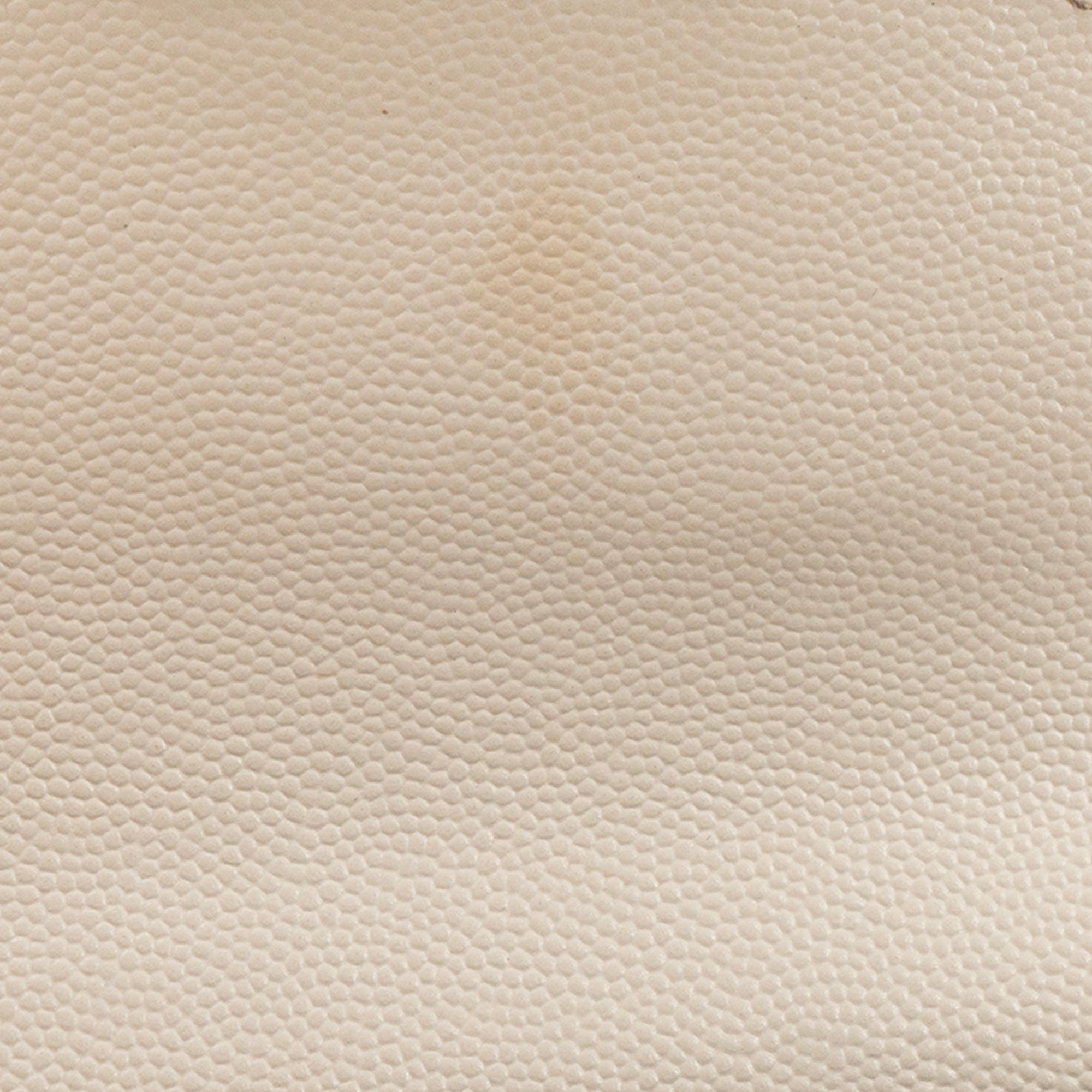SAINT LAURENT - Sac à bandoulière Cassandra mini Top Handle Saint Laurent en cuir grainé beige