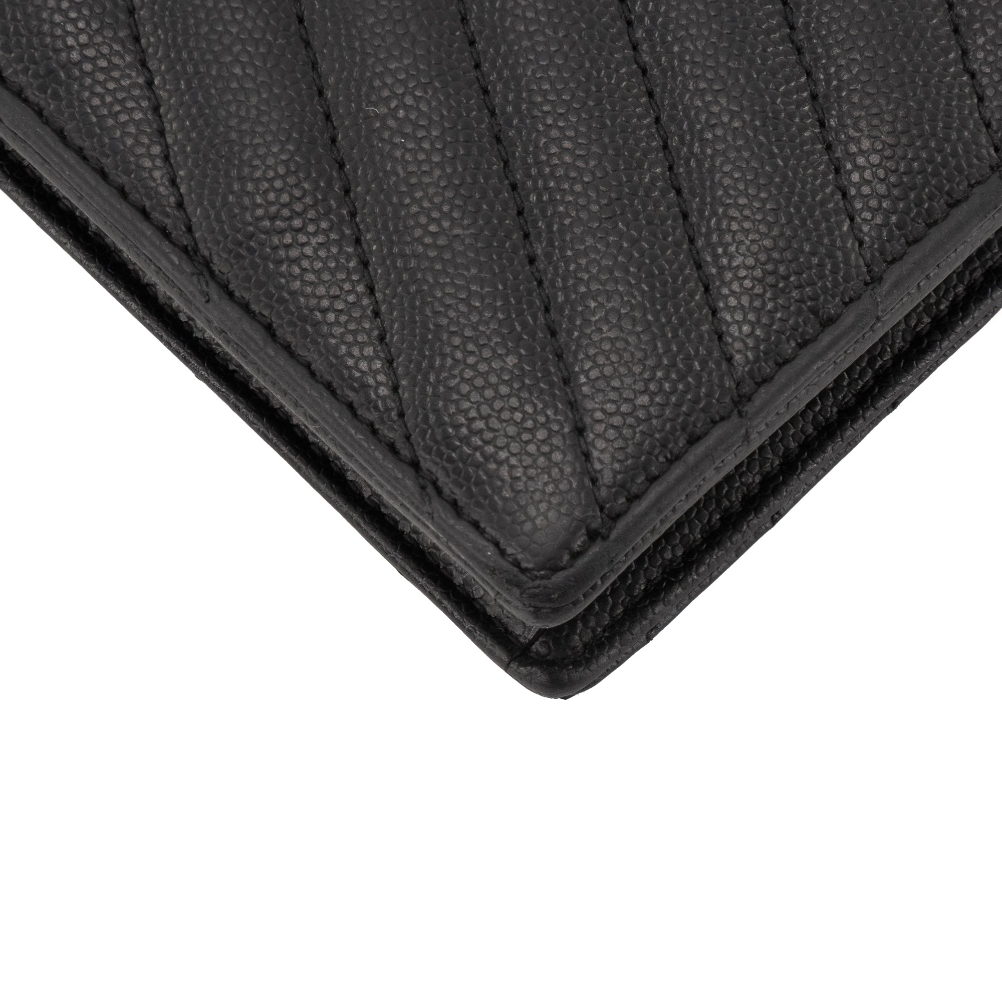 SAINT LAURENT - Sac à bandoulière Cassandre Saint Laurent en cuir grainé noir