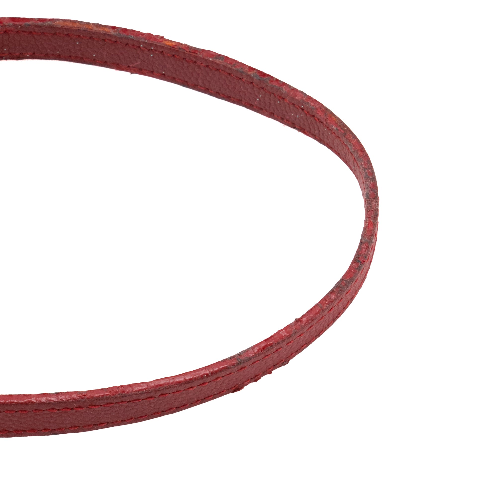 SAINT LAURENT - Sac à bandoulière Cassandre Saint Laurent en cuir grainé rouge