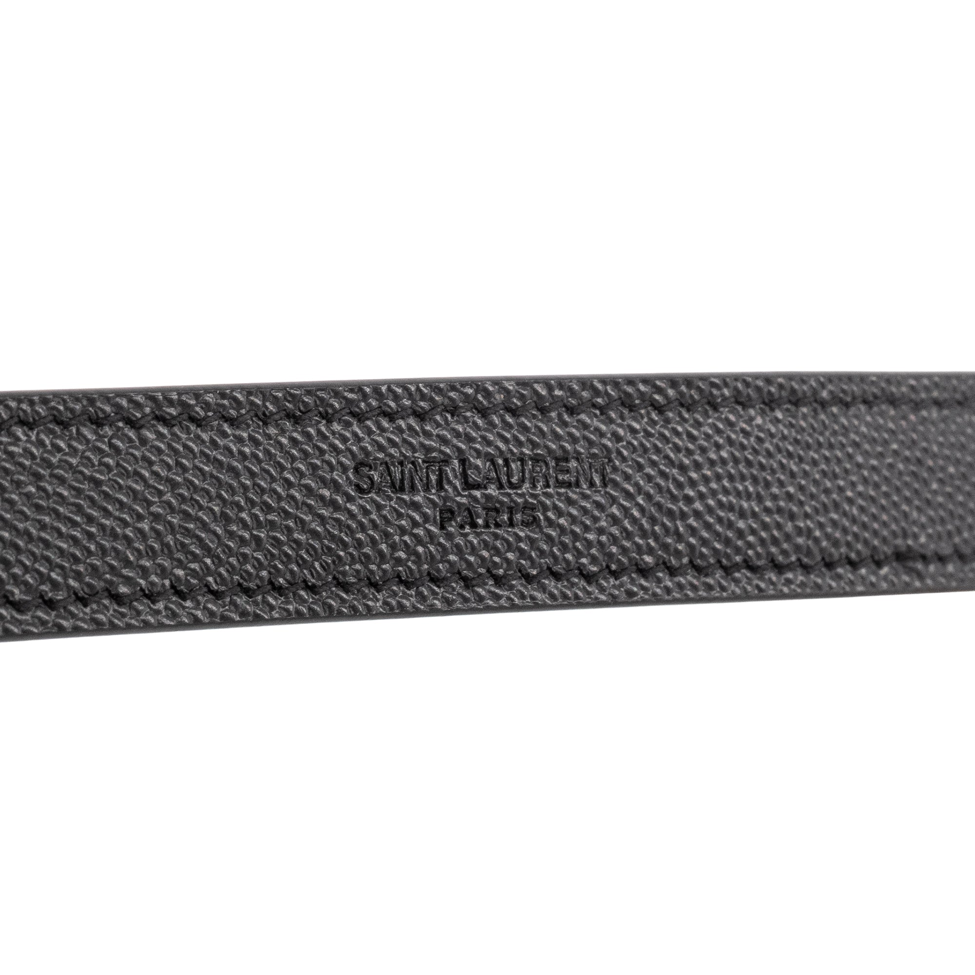 SAINT LAURENT - Sac à bandoulière Envelope medium Saint Laurent en cuir grainé noir