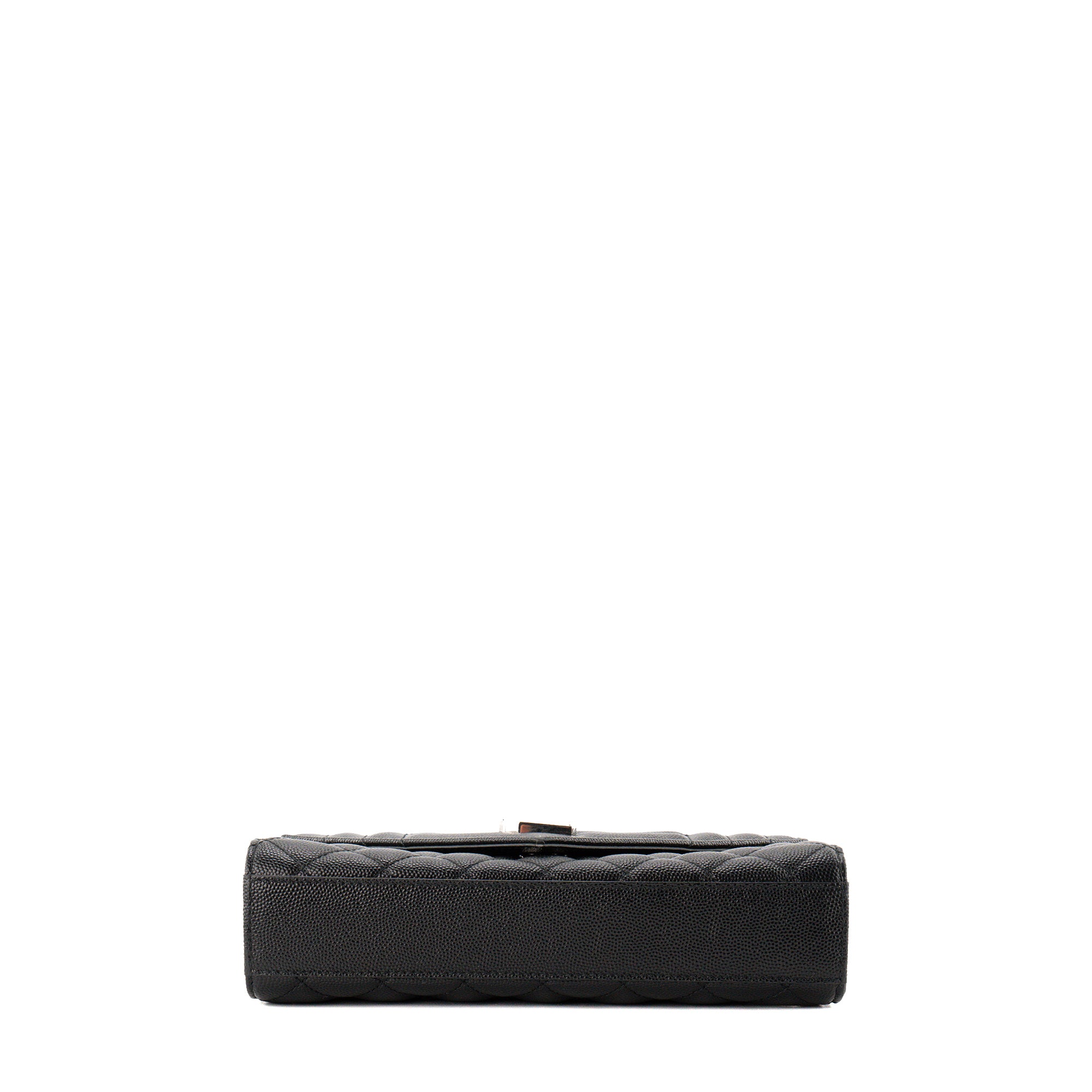 SAINT LAURENT - Sac à bandoulière Envelope Small Saint Laurent en cuir grainé noir