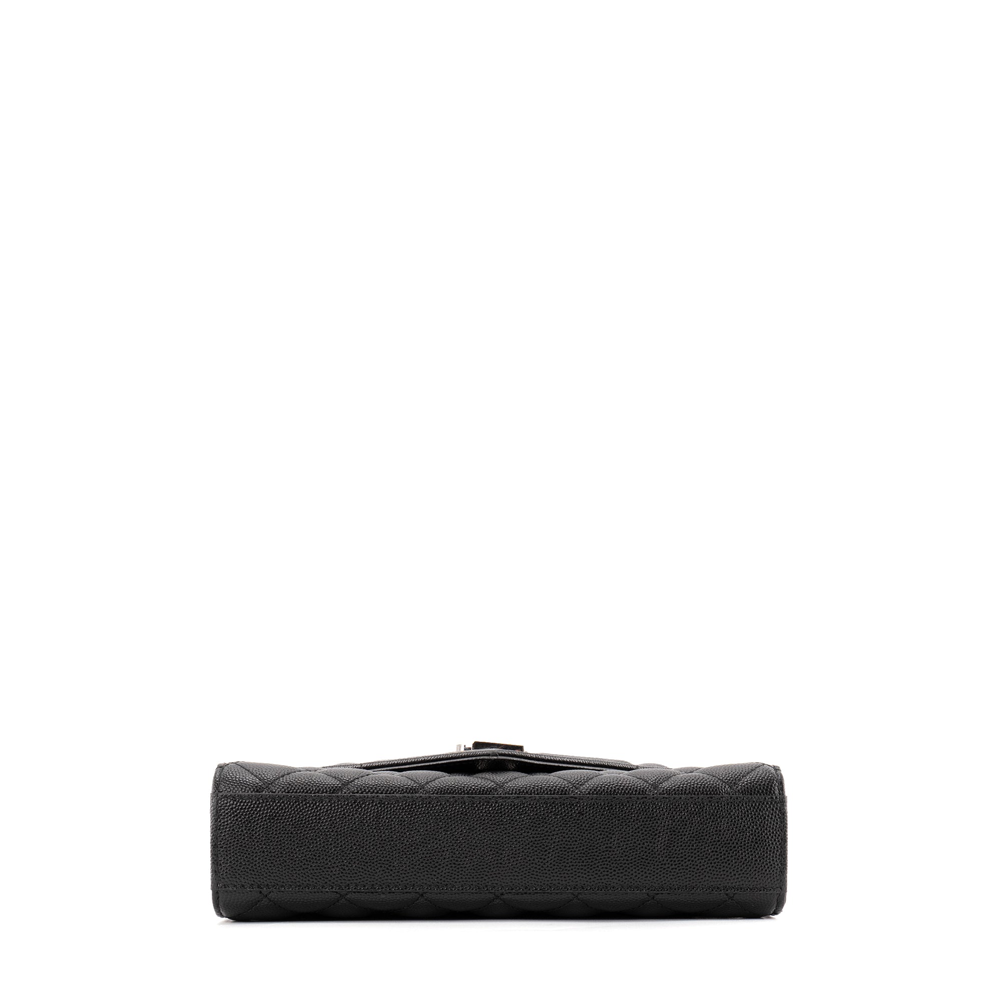 SAINT LAURENT - Sac à bandoulière Envelope small Saint Laurent en cuir grainé noir