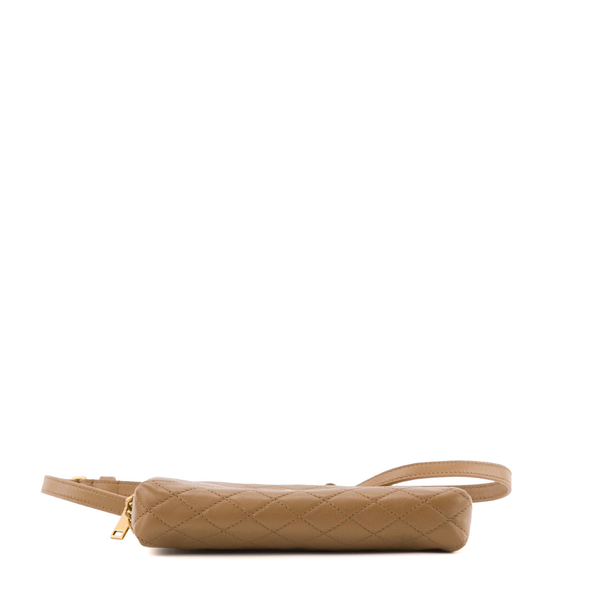 SAINT LAURENT - Sac à bandoulière Gaby Camera Saint Laurent en cuir marron