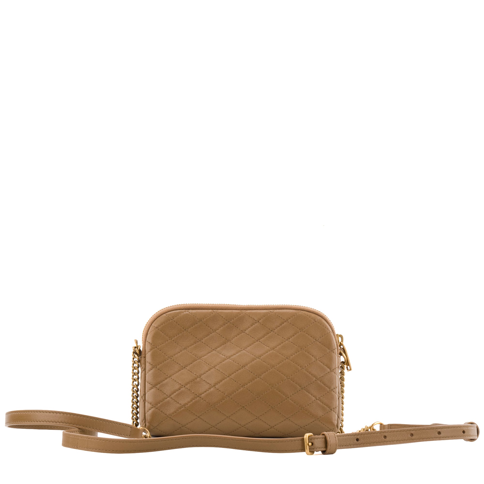 SAINT LAURENT - Sac à bandoulière Gaby Camera Saint Laurent en cuir marron