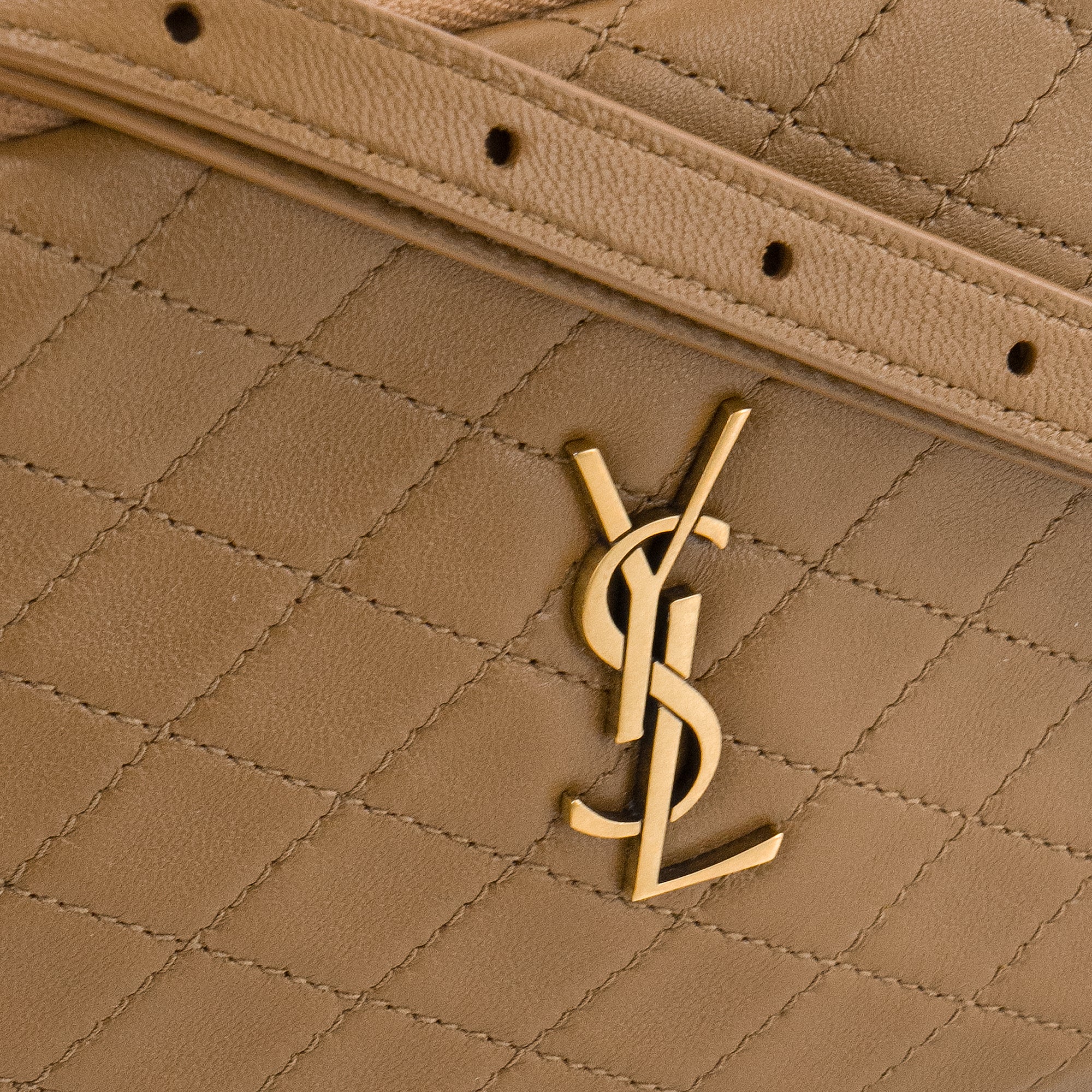 SAINT LAURENT - Sac à bandoulière Gaby Camera Saint Laurent en cuir marron