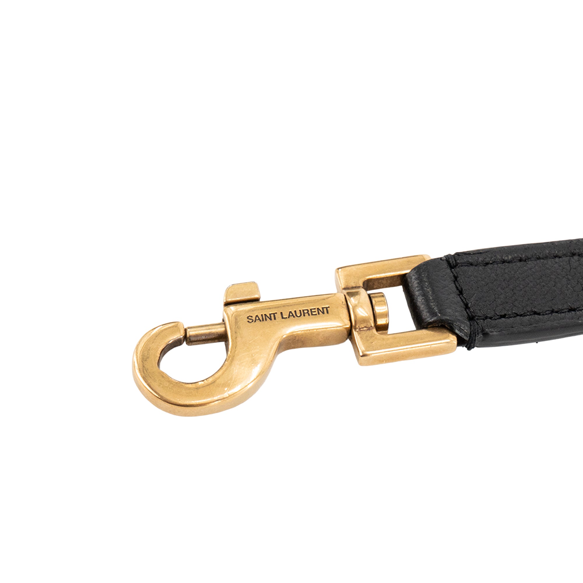 SAINT LAURENT - Sac à bandoulière Gaby Vanity MM Saint Laurent en cuir lisse noir