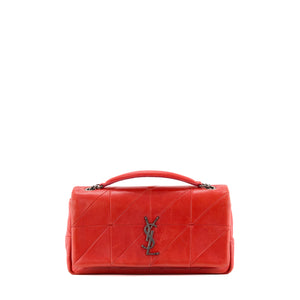 SAINT LAURENT - Sac à bandoulière Jamie medium Saint Laurent en cuir rouge