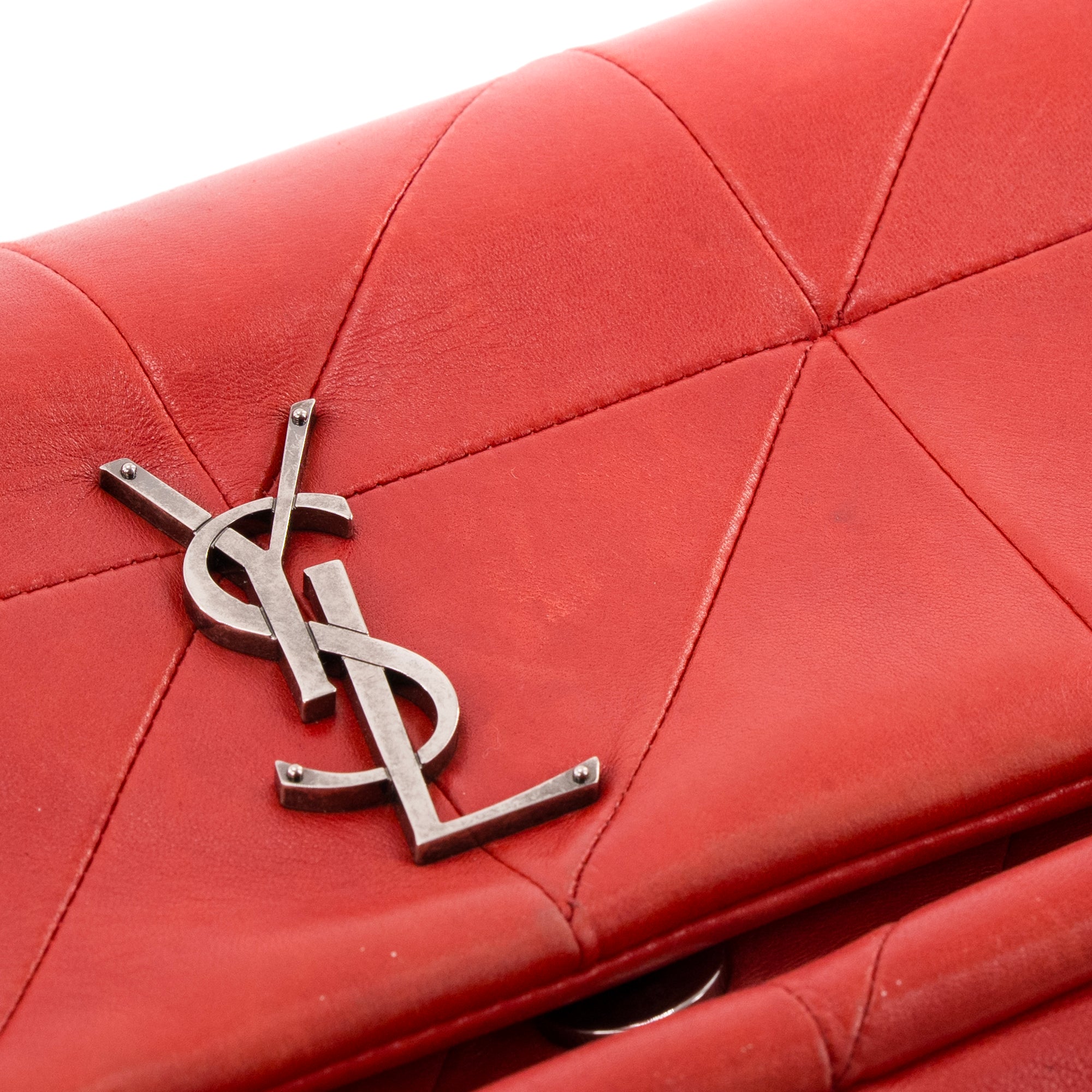 SAINT LAURENT - Sac à bandoulière Jamie medium Saint Laurent en cuir rouge