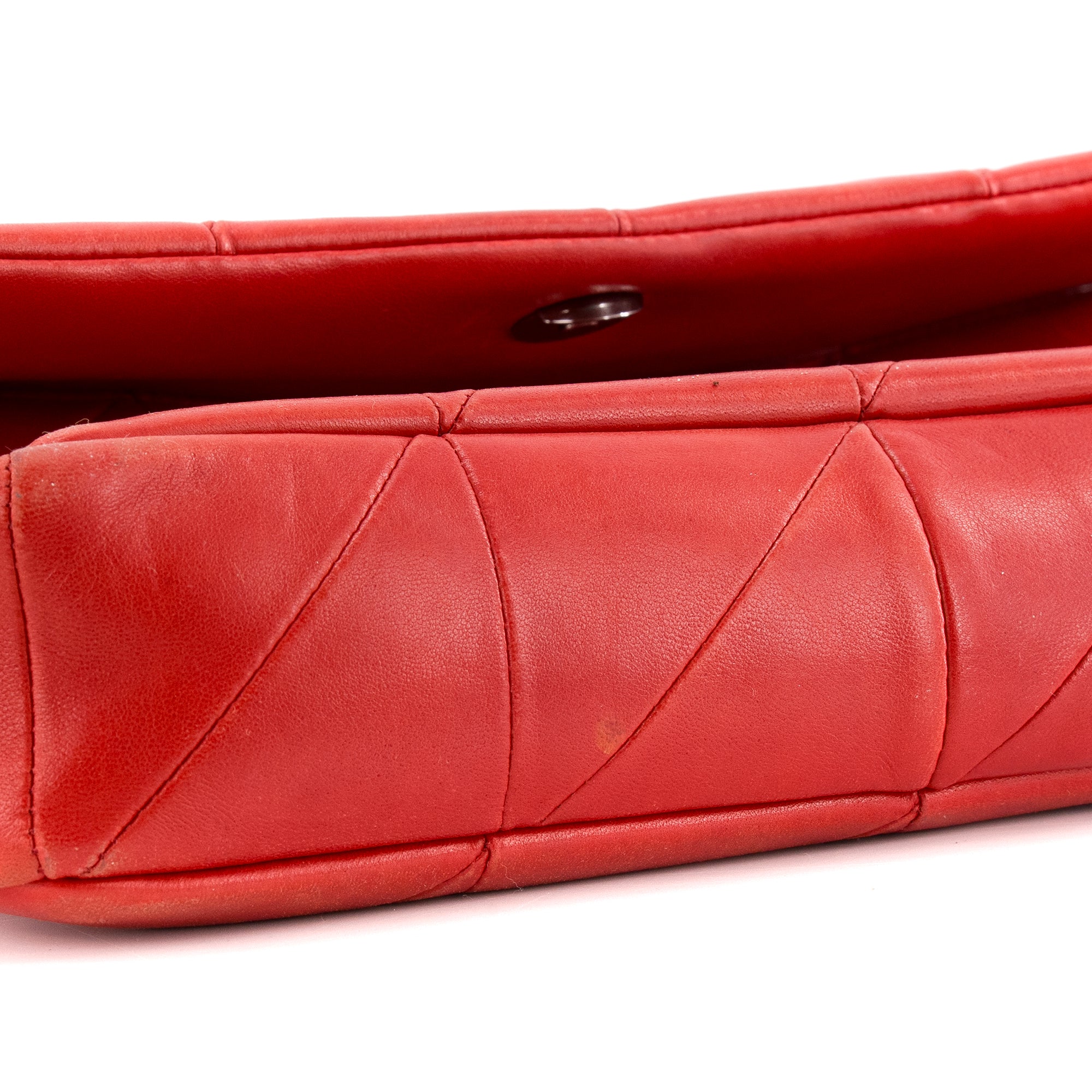 SAINT LAURENT - Sac à bandoulière Jamie medium Saint Laurent en cuir rouge