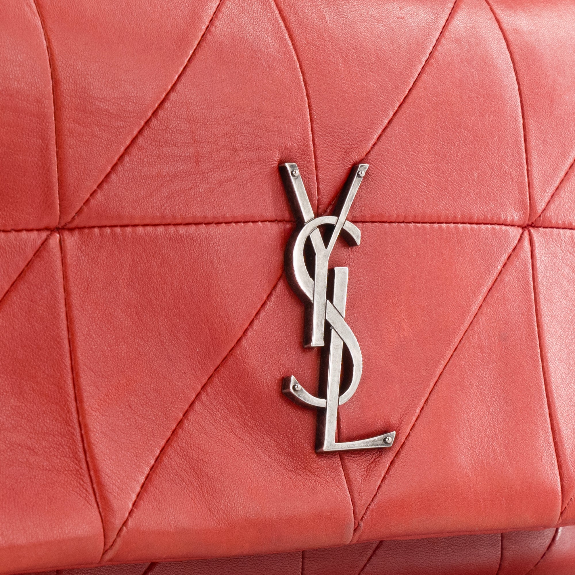 SAINT LAURENT - Sac à bandoulière Jamie medium Saint Laurent en cuir rouge