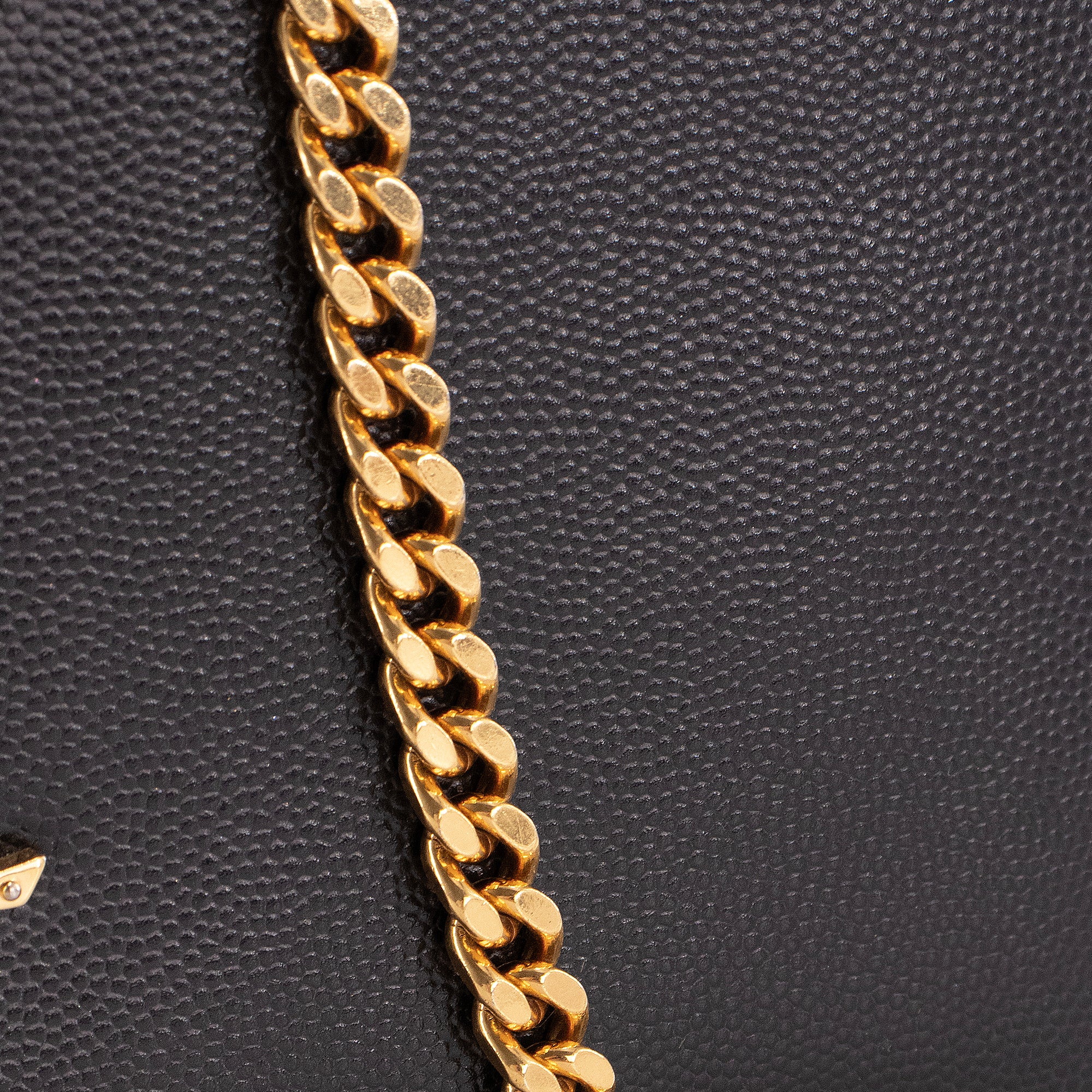 SAINT LAURENT - Sac à bandoulière Kate medium Saint Laurent en cuir grainé noir