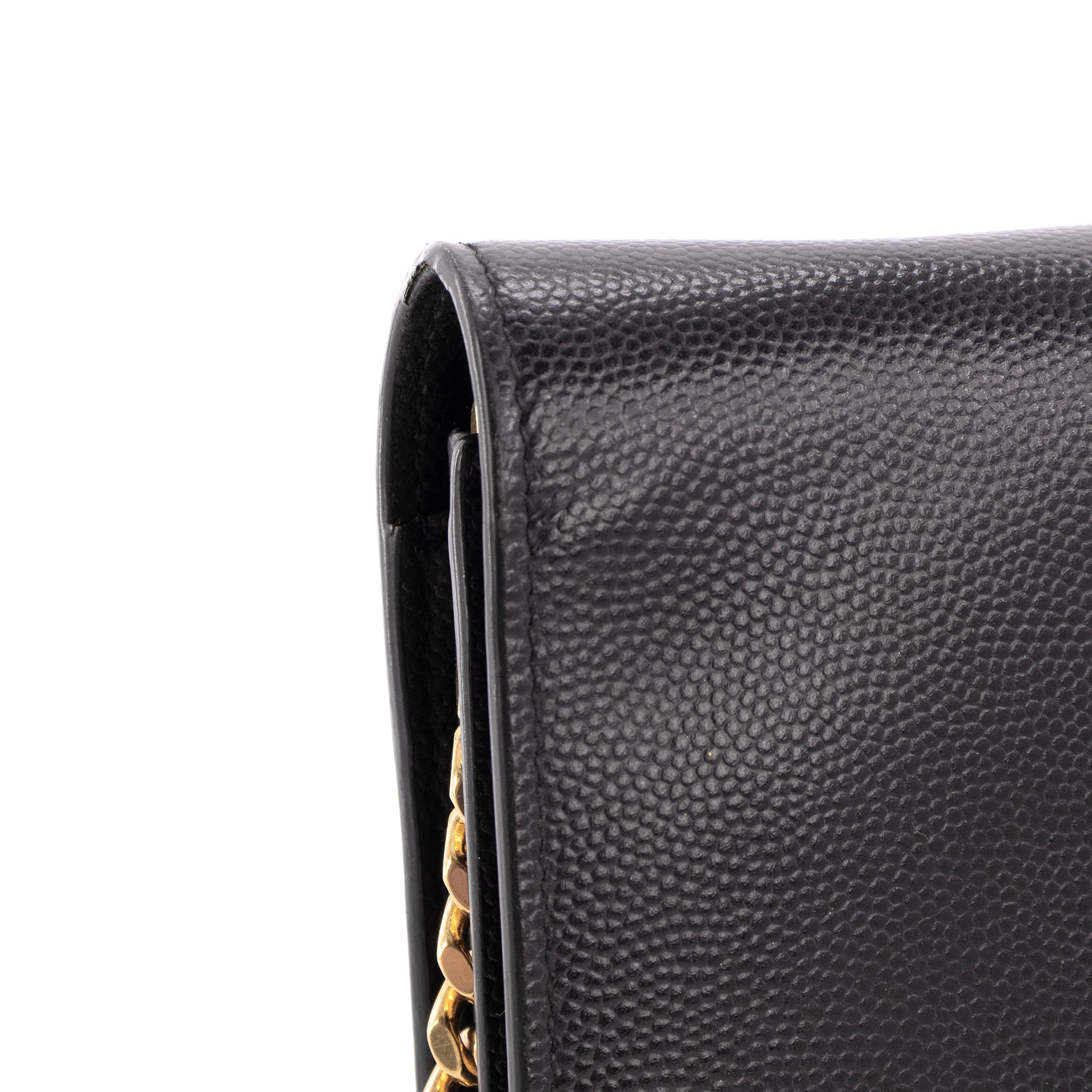 SAINT LAURENT - Sac à bandoulière Kate medium Saint Laurent en cuir grainé noir