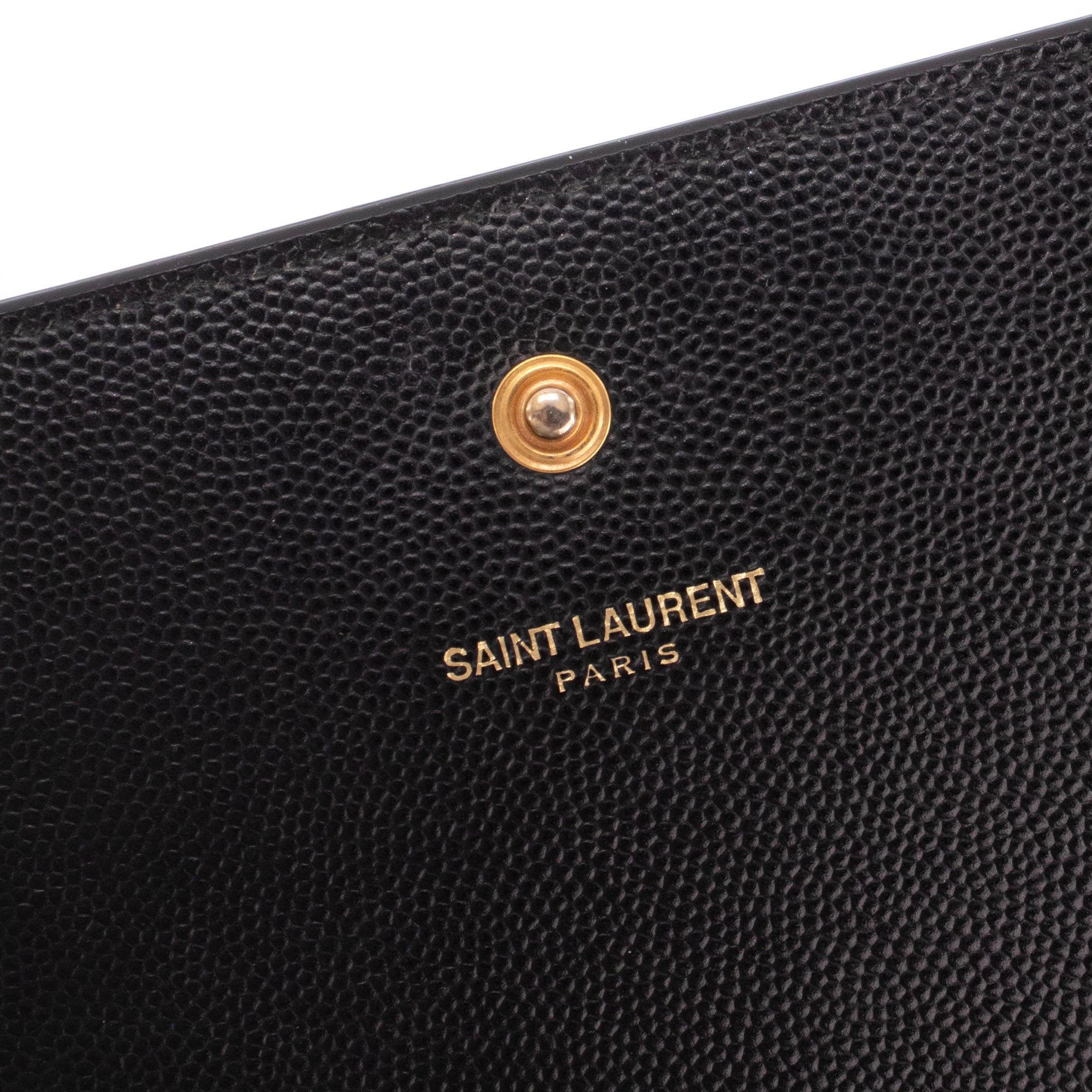SAINT LAURENT - Sac à bandoulière Kate medium Saint Laurent en cuir grainé noir