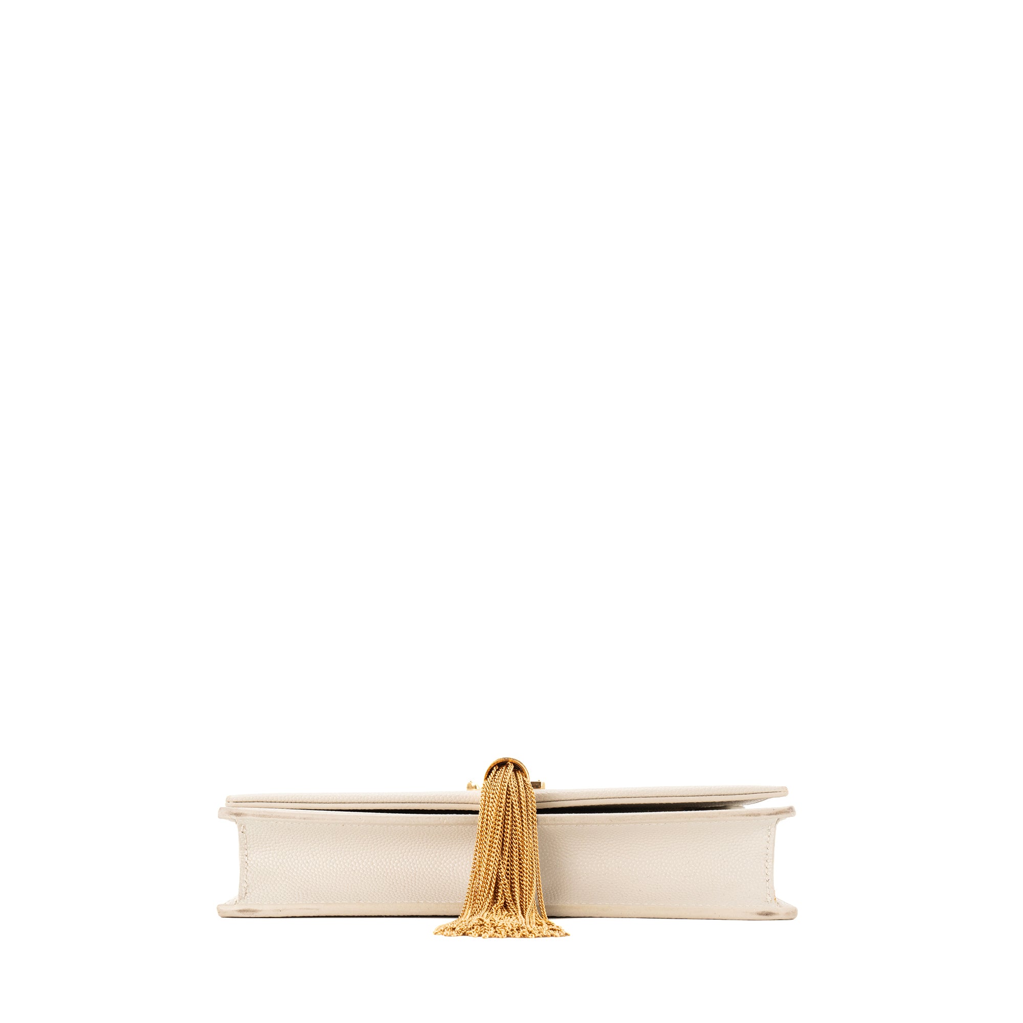 SAINT LAURENT - Sac à bandoulière Kate Saint Laurent en cuir grainé écru