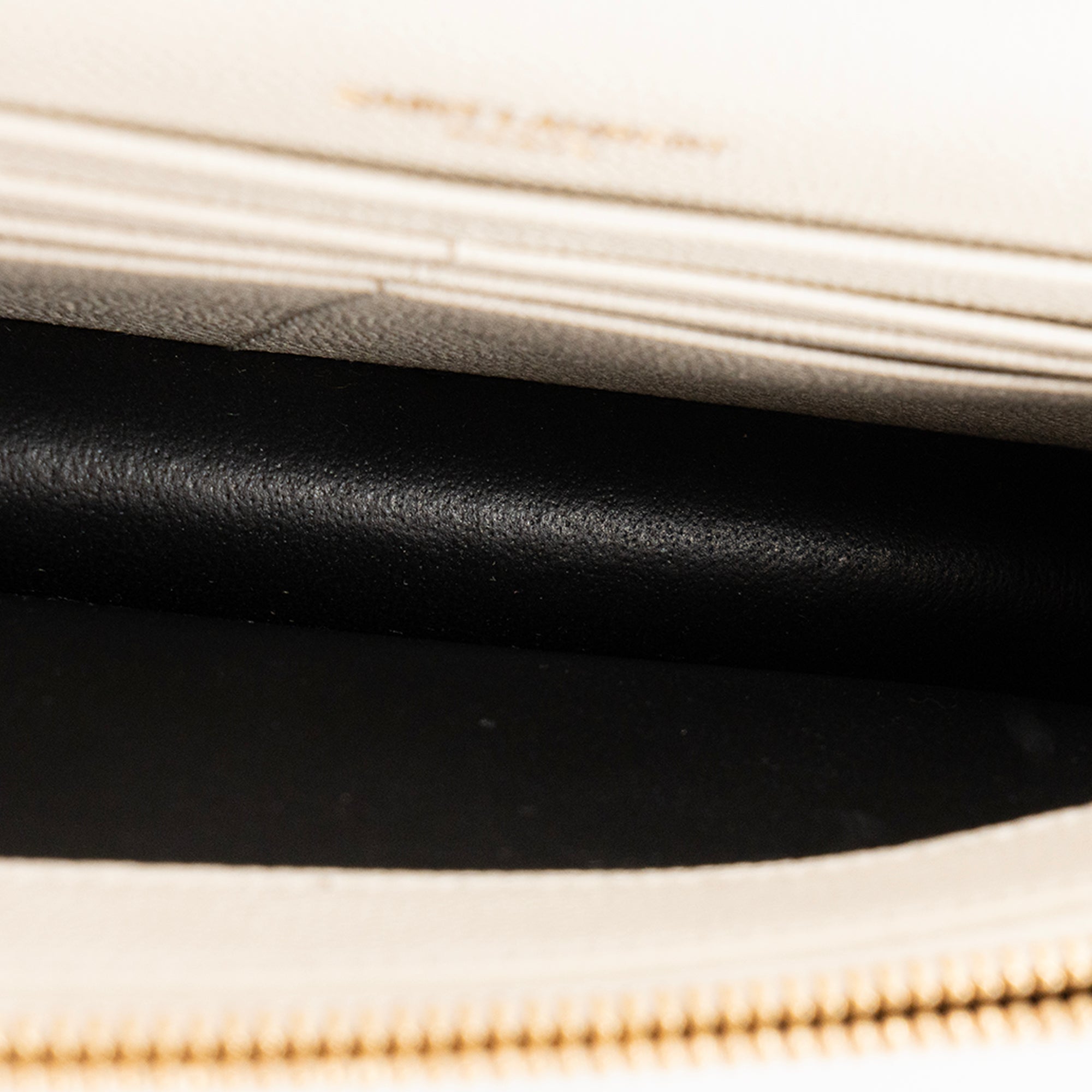 SAINT LAURENT - Sac à bandoulière Kate Saint Laurent en cuir grainé écru