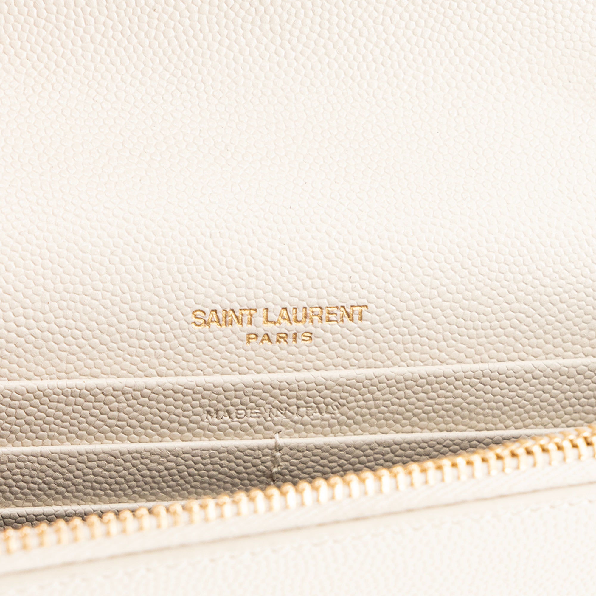 SAINT LAURENT - Sac à bandoulière Kate Saint Laurent en cuir grainé écru
