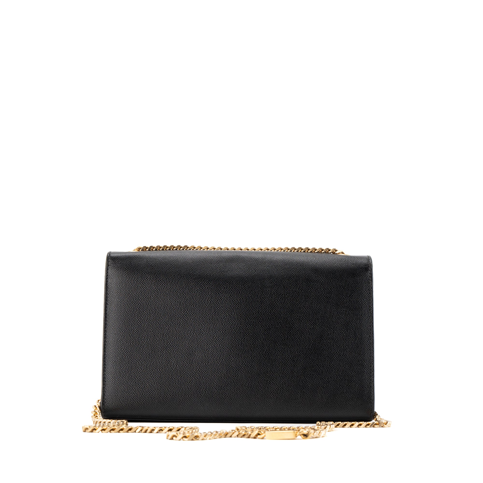 SAINT LAURENT - Sac à bandoulière Kate Saint Laurent en cuir grainé noir