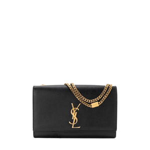 SAINT LAURENT - Sac à bandoulière Kate Saint Laurent en cuir grainé noir