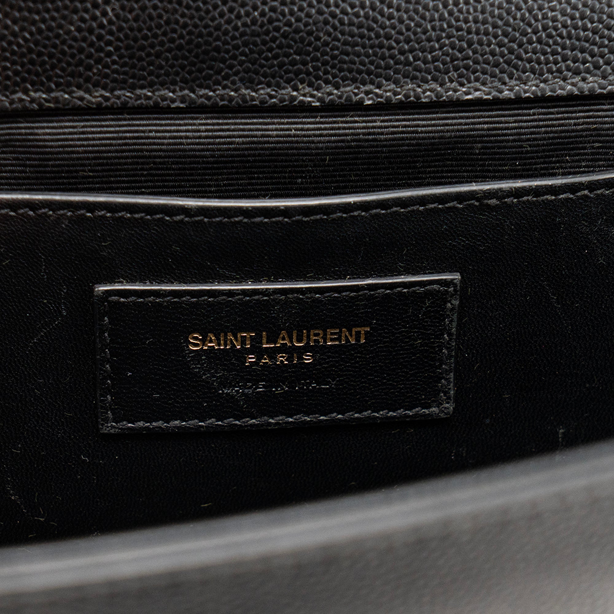 SAINT LAURENT - Sac à bandoulière Kate Saint Laurent en cuir grainé noir