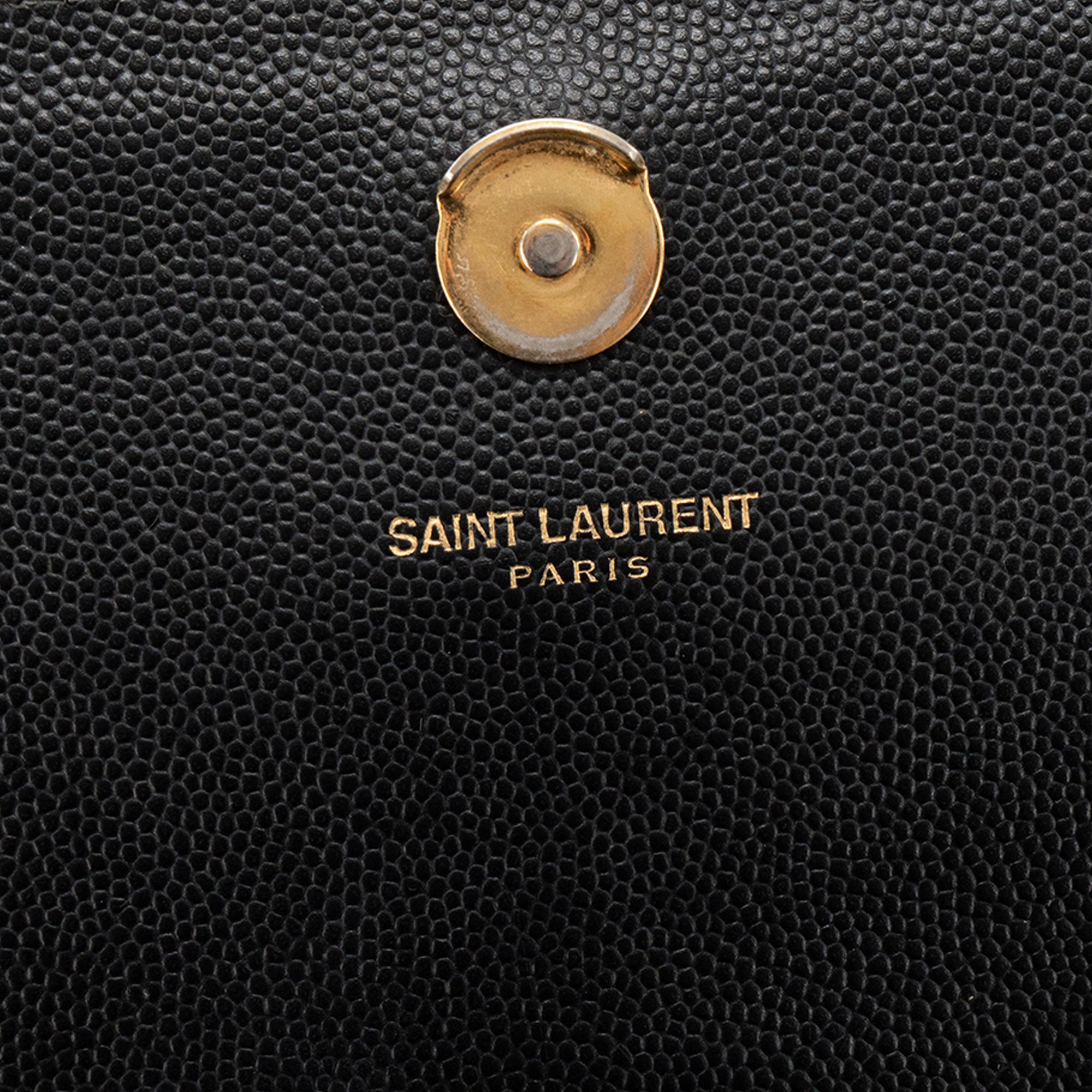 SAINT LAURENT - Sac à bandoulière Kate Saint Laurent en cuir grainé noir