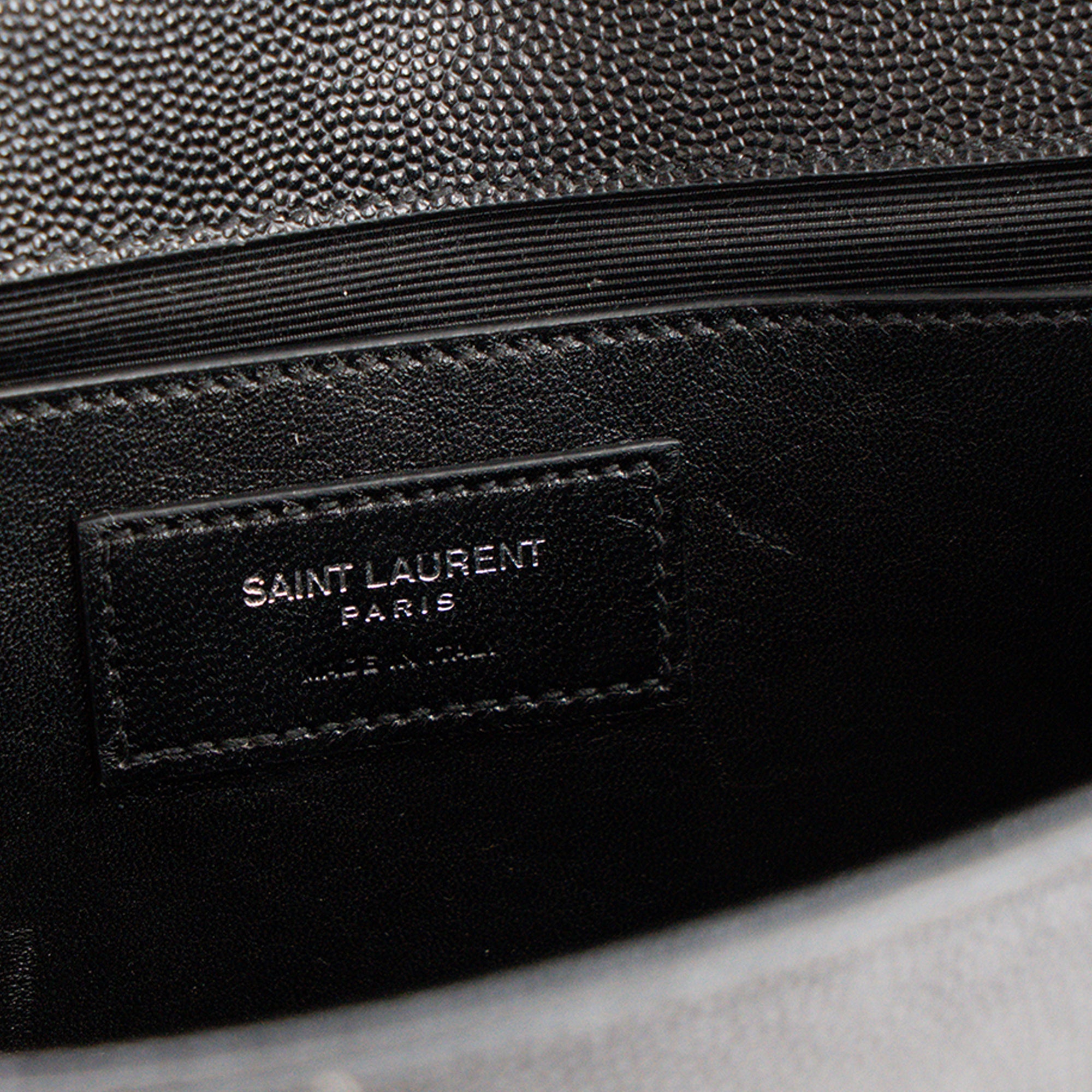 SAINT LAURENT - Sac a bandoulière Kate Saint Laurent en cuir grainé noir