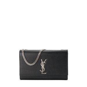 SAINT LAURENT - Sac a bandoulière Kate Saint Laurent en cuir grainé noir