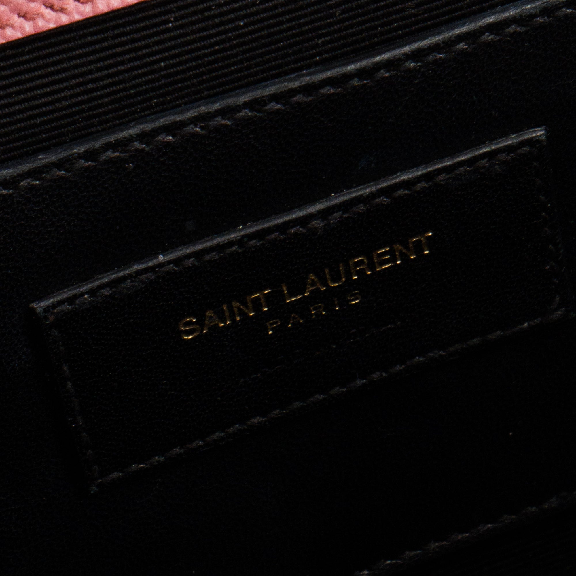 SAINT LAURENT - Sac à bandoulière Kate Saint Laurent en cuir grainé rose