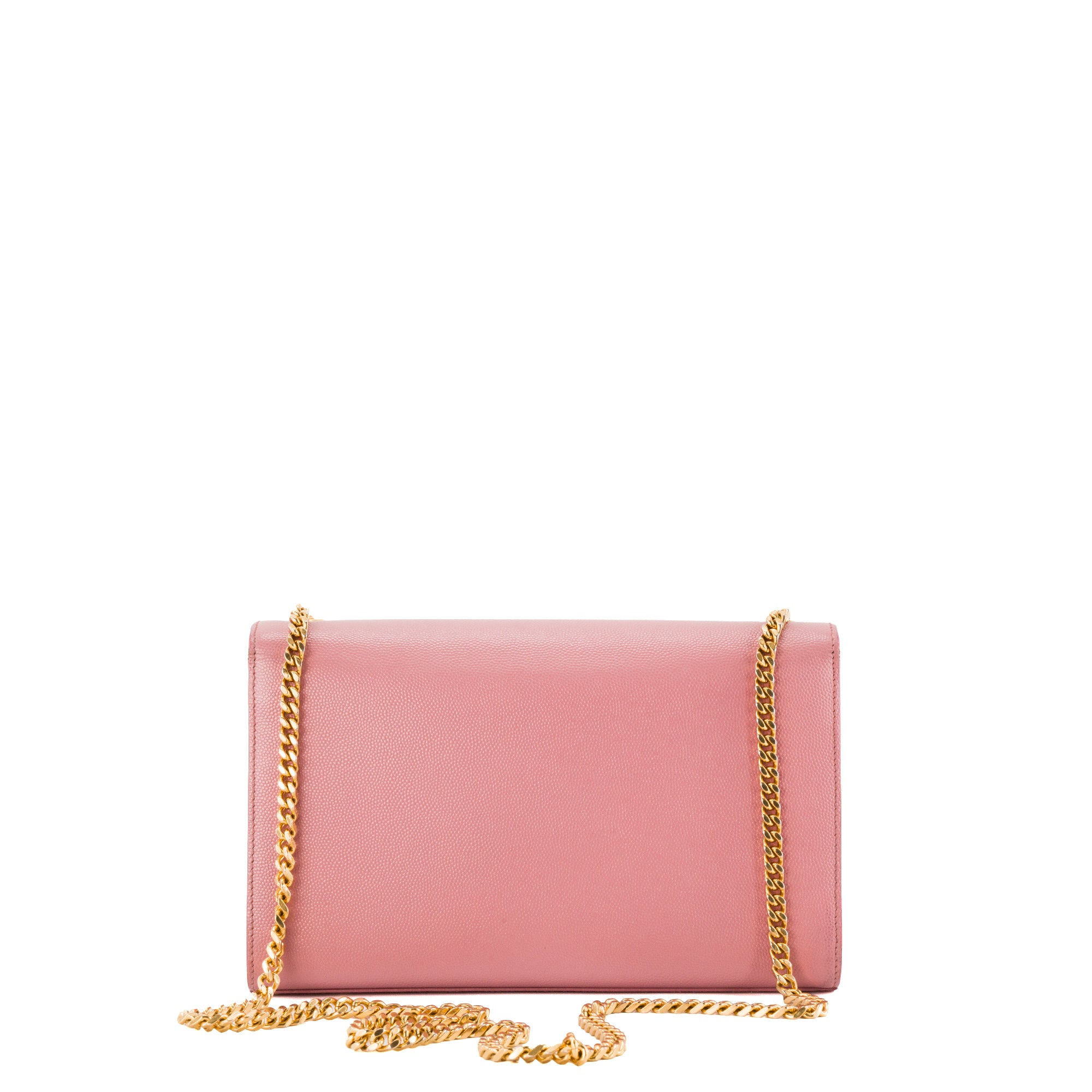 SAINT LAURENT - Sac à bandoulière Kate Saint Laurent en cuir grainé rose
