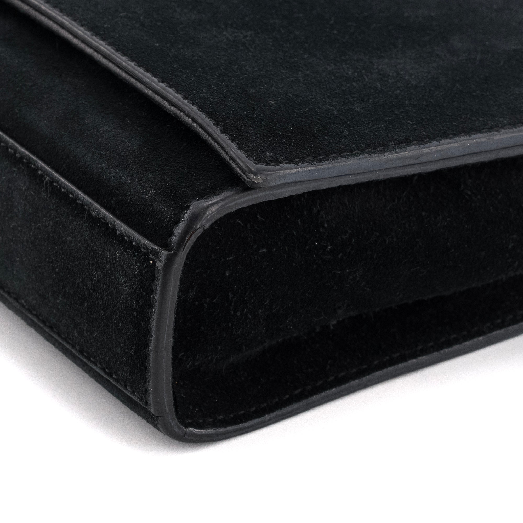 SAINT LAURENT - Sac à bandoulière Kate Tassel Saint Laurent en daim noir