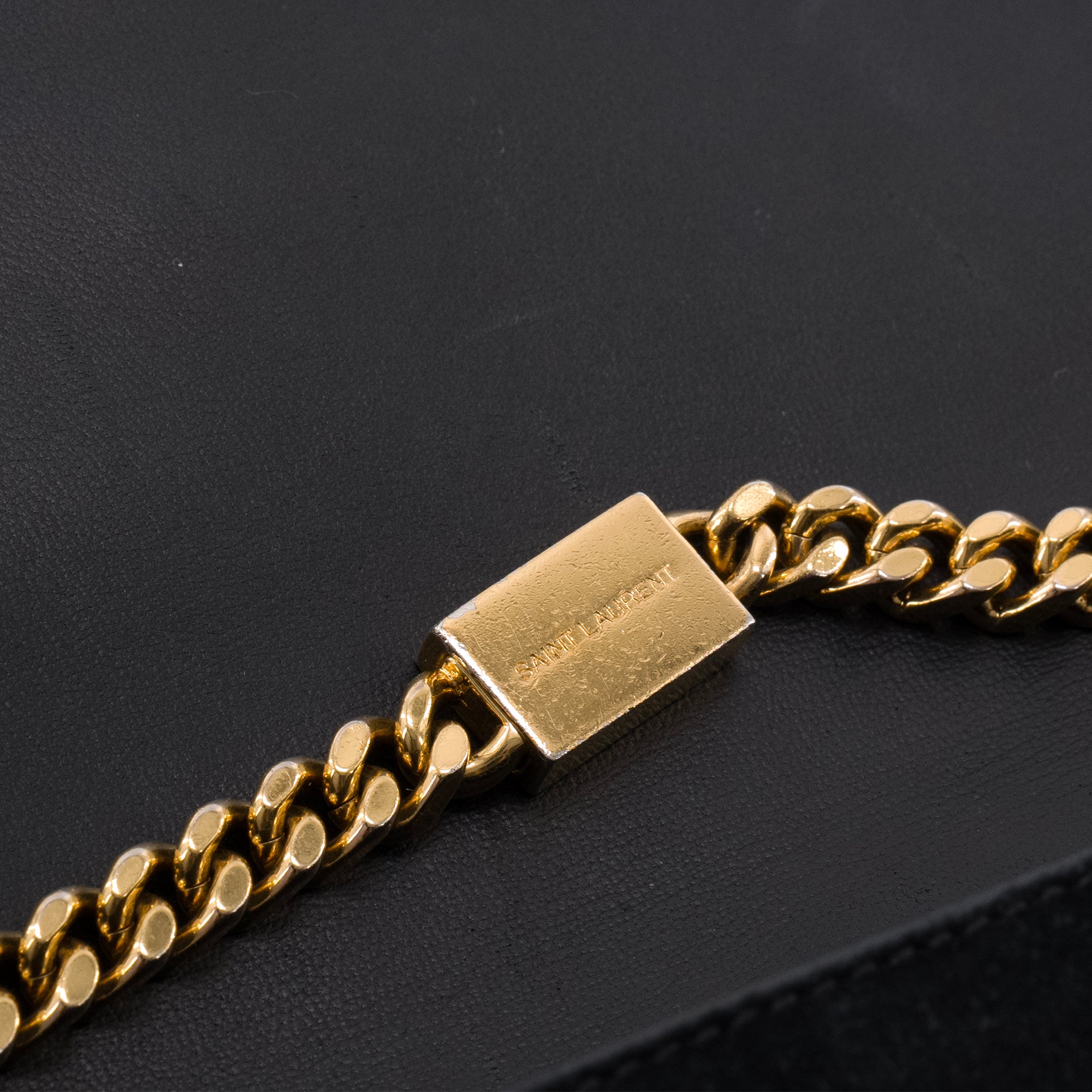 SAINT LAURENT - Sac à bandoulière Kate Tassel Saint Laurent en daim noir