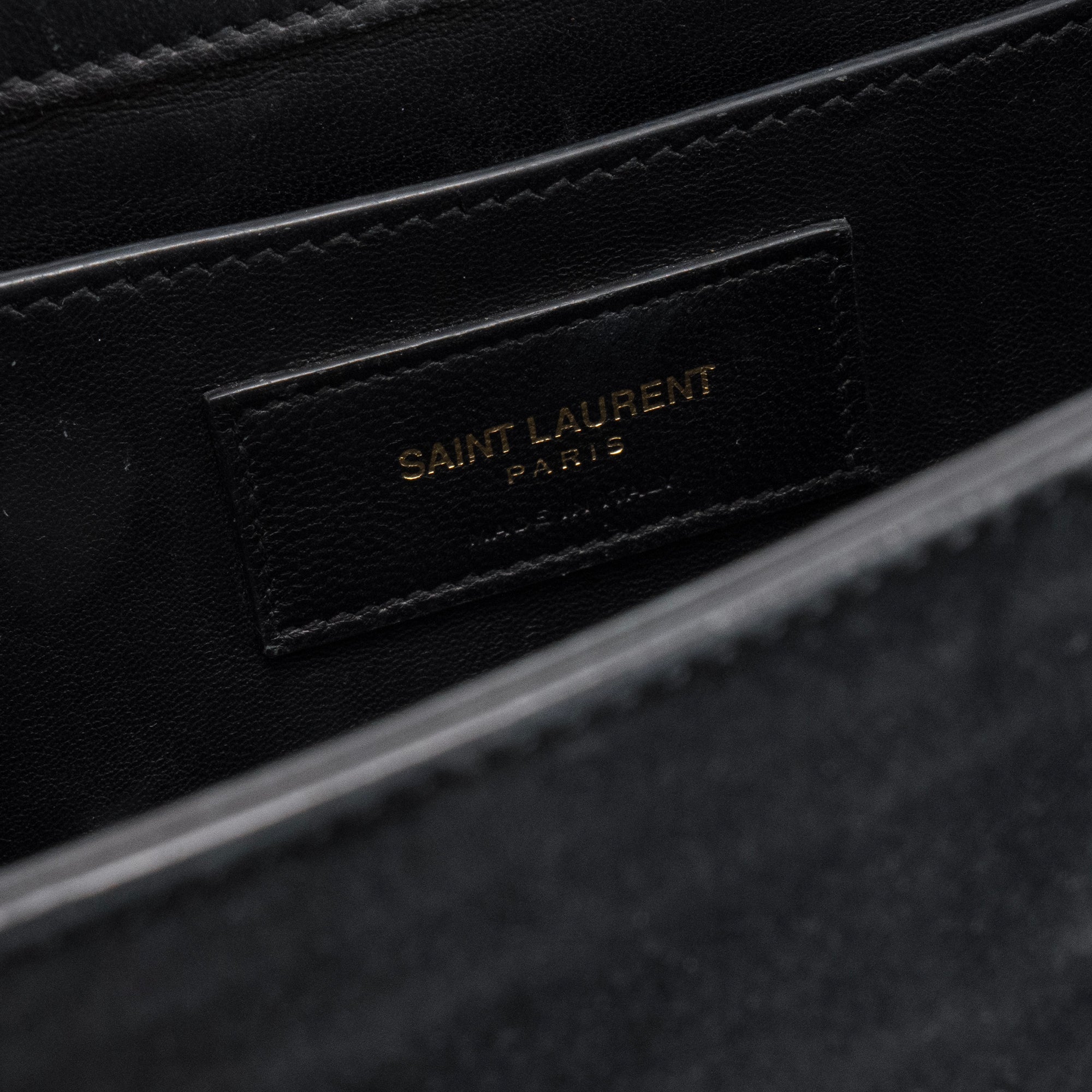 SAINT LAURENT - Sac à bandoulière Kate Tassel Saint Laurent en daim noir
