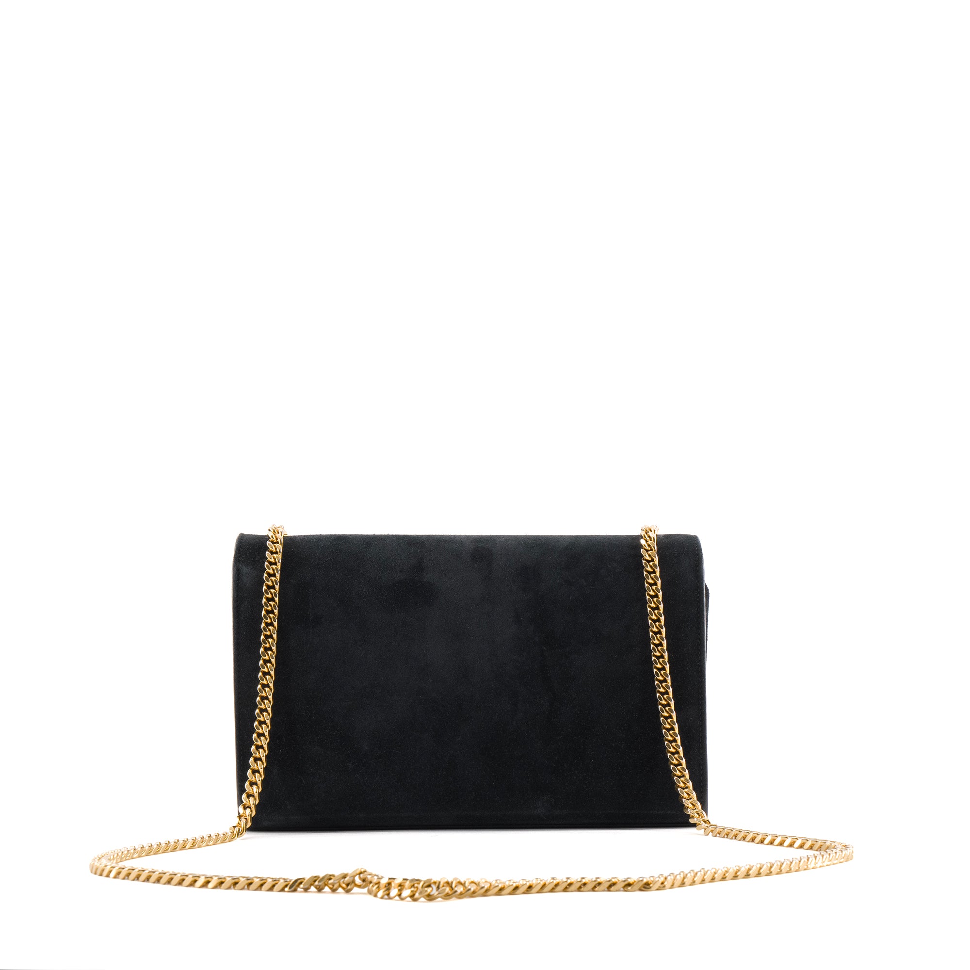 SAINT LAURENT - Sac à bandoulière Kate Tassel Saint Laurent en daim noir