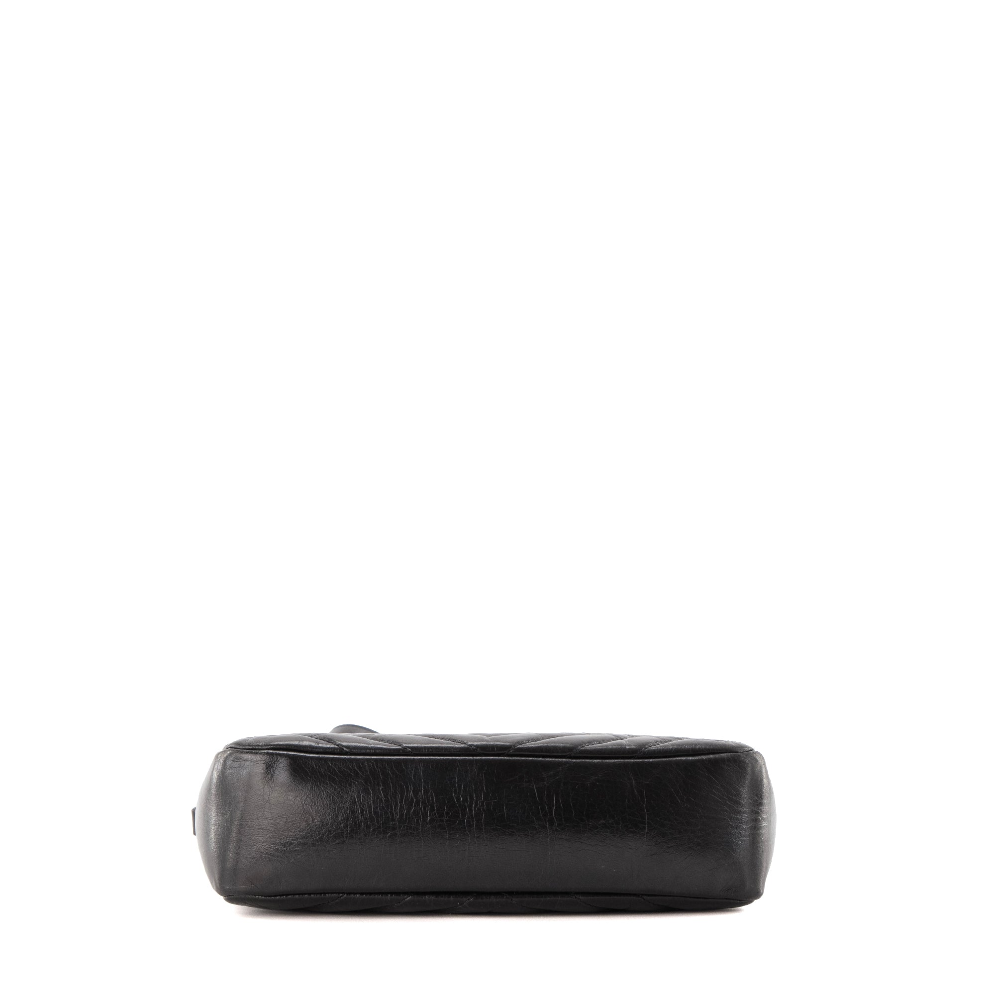 SAINT LAURENT - Sac à bandoulière Lou Saint Laurent en cuir froissé glacé