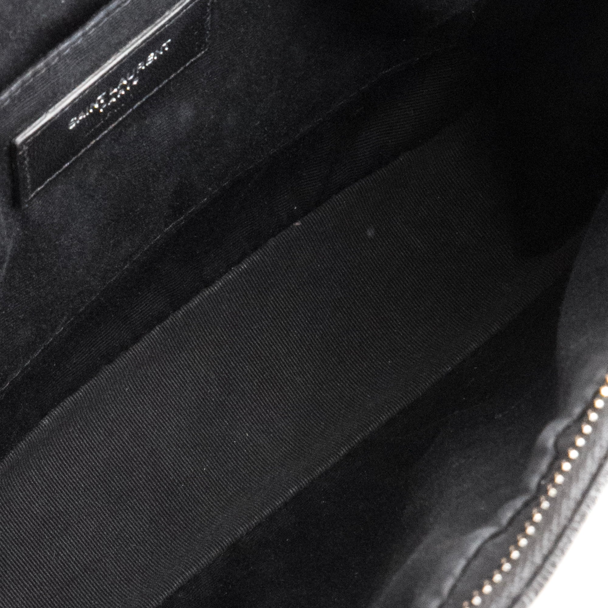 SAINT LAURENT - Sac à bandoulière Lou Saint Laurent en cuir froissé glacé