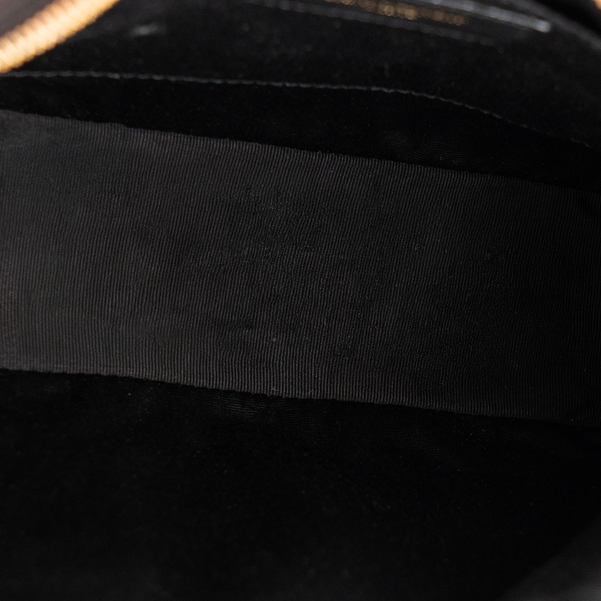 SAINT LAURENT - Sac à bandoulière Lou Saint Laurent en cuir lisse noir