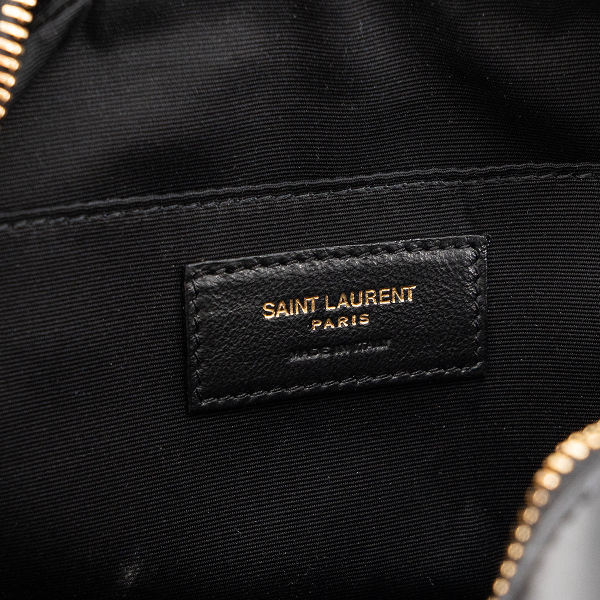 SAINT LAURENT - Sac à bandoulière Lou Saint Laurent en cuir lisse noir