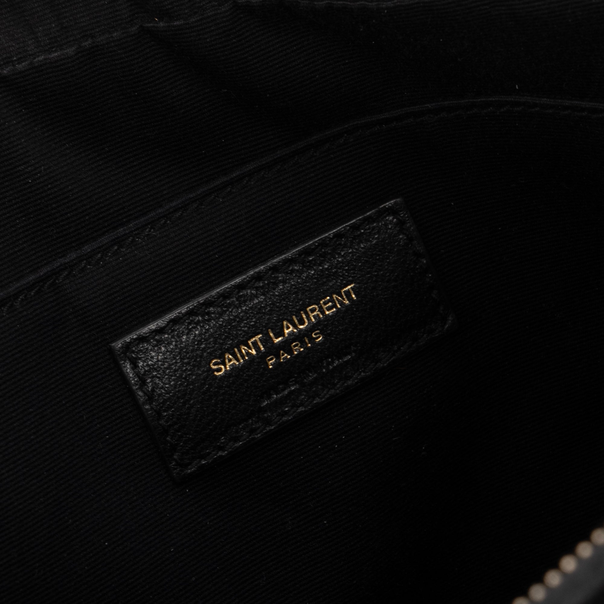 SAINT LAURENT - Sac à bandoulière Lou Saint Laurent en velours noir